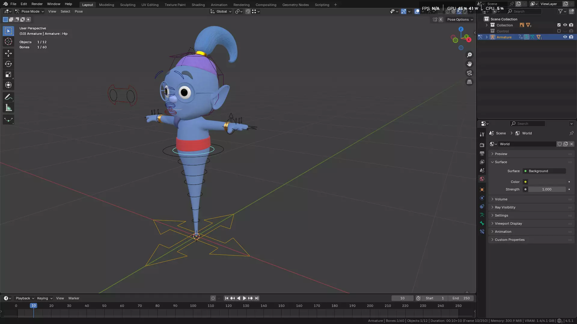 Genie Rig Character 3D model_29