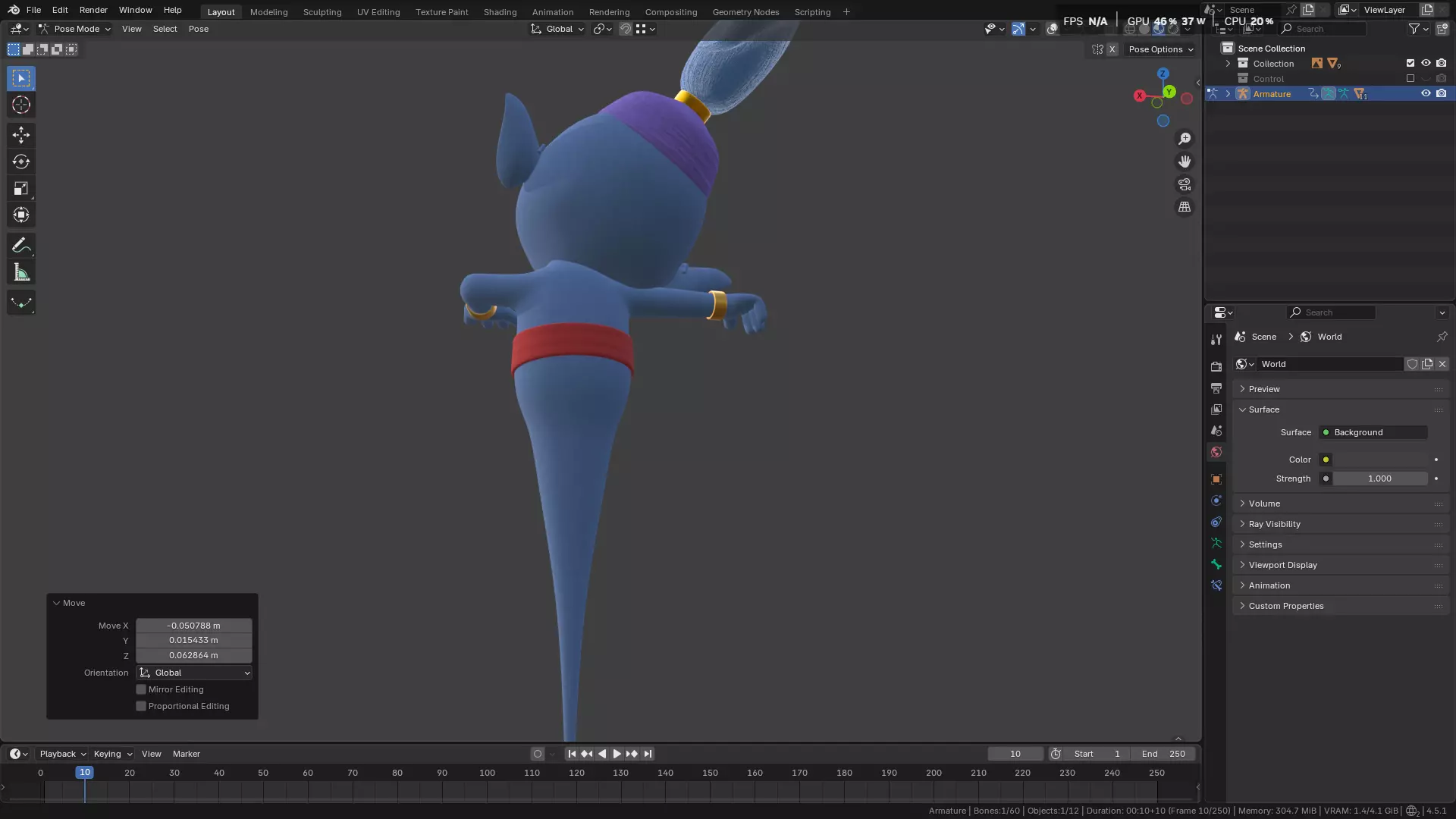 Genie Rig Character 3D model_40