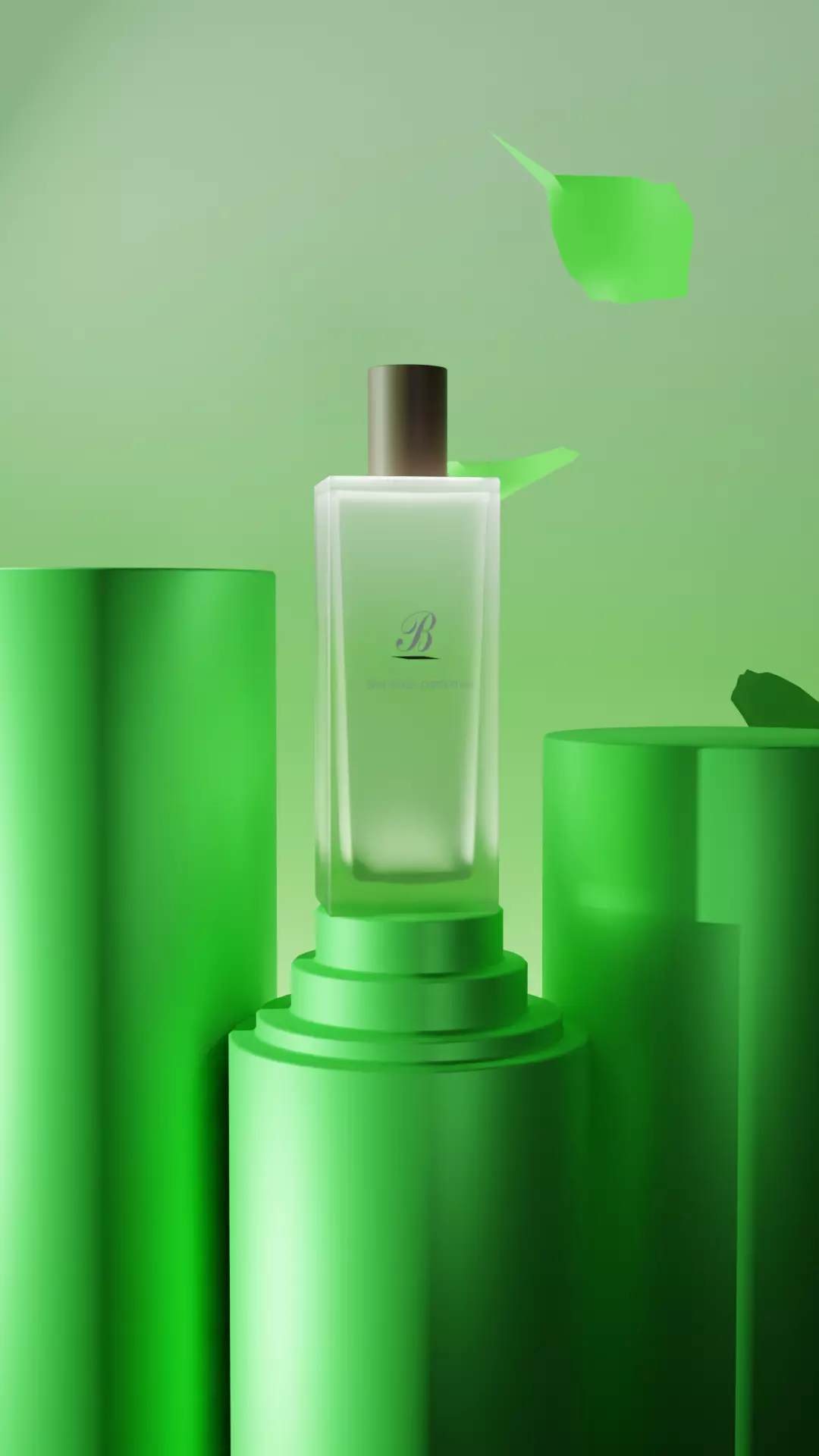 perfume bottle Low-poly 3D model_0