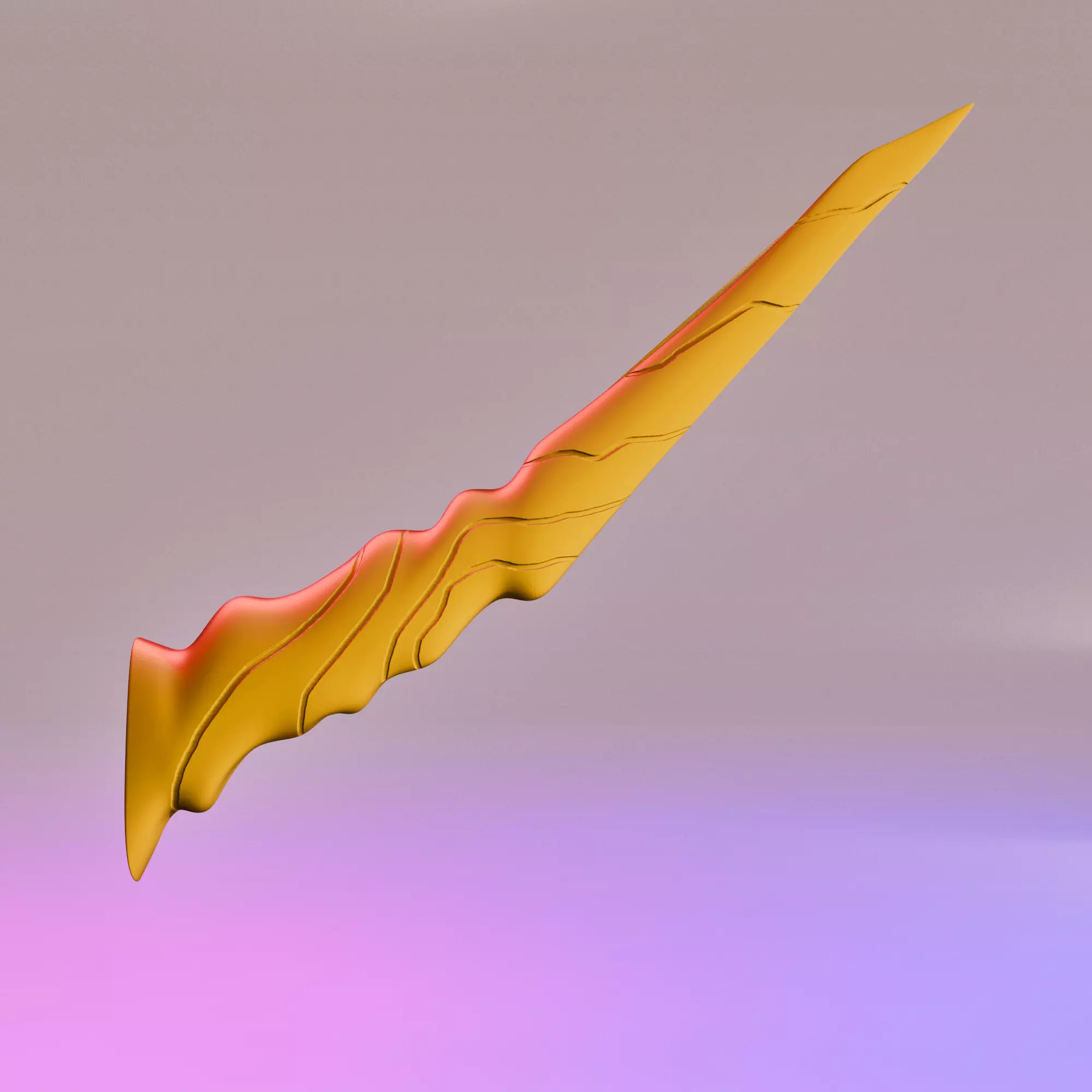 Fleurdelys Horn 3D print model_1