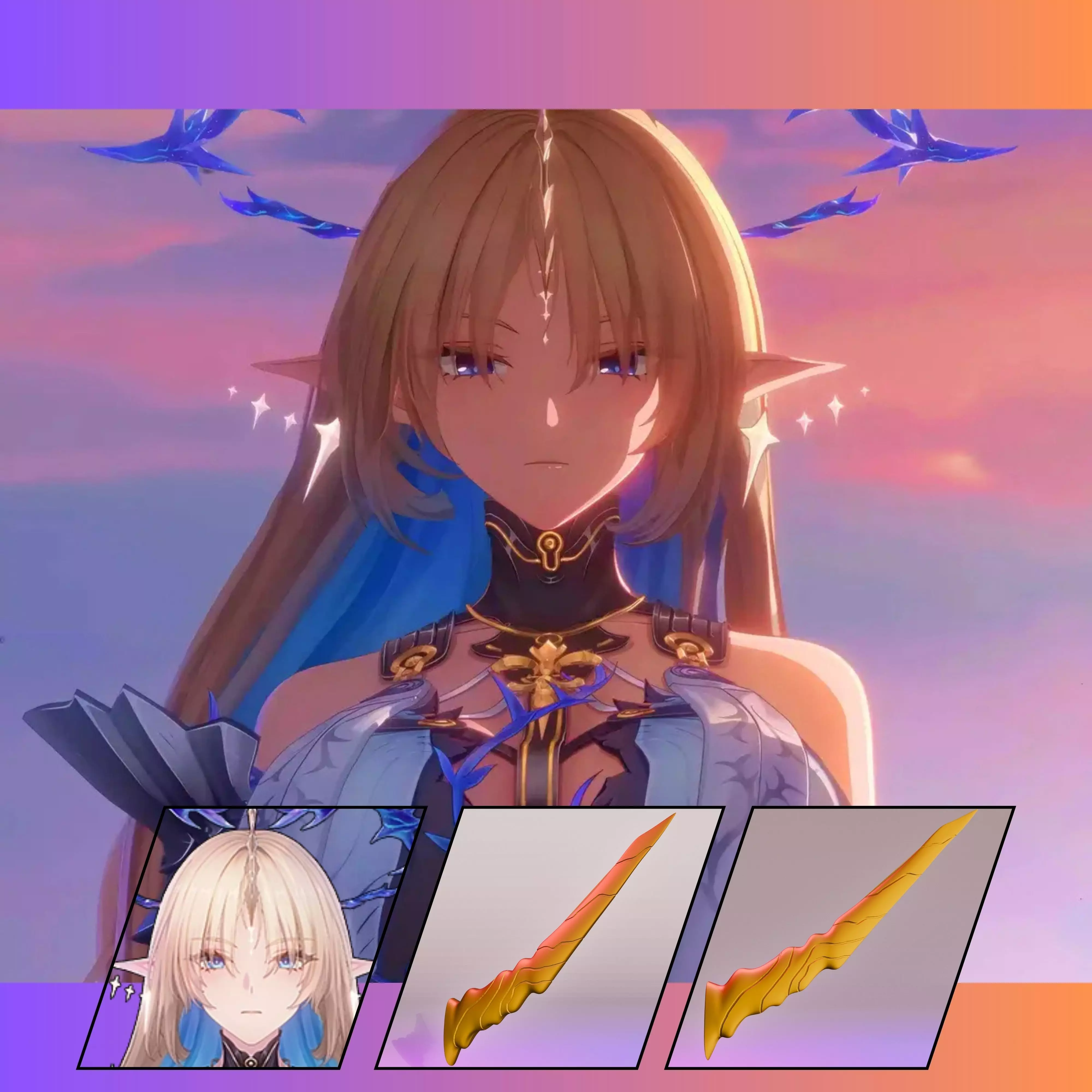 Fleurdelys Horn 3D print model_0