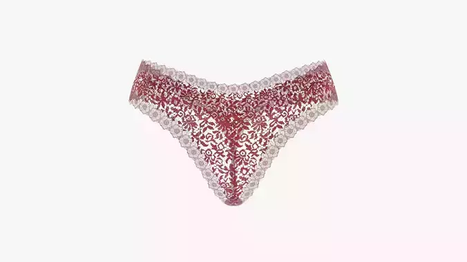 Cheeky Panties Low-poly 3D model