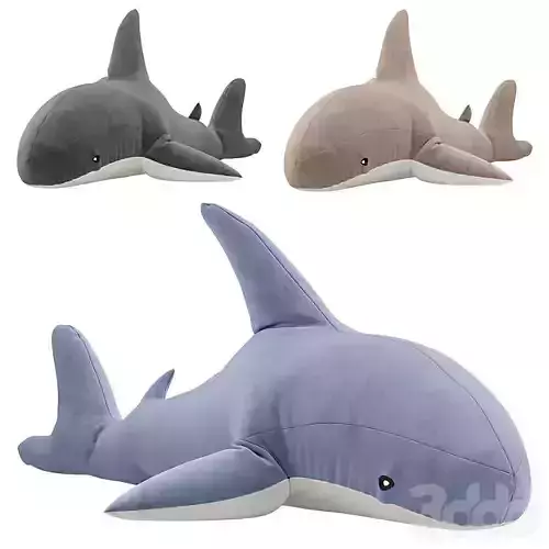 Sleeping Shark Plush Toy