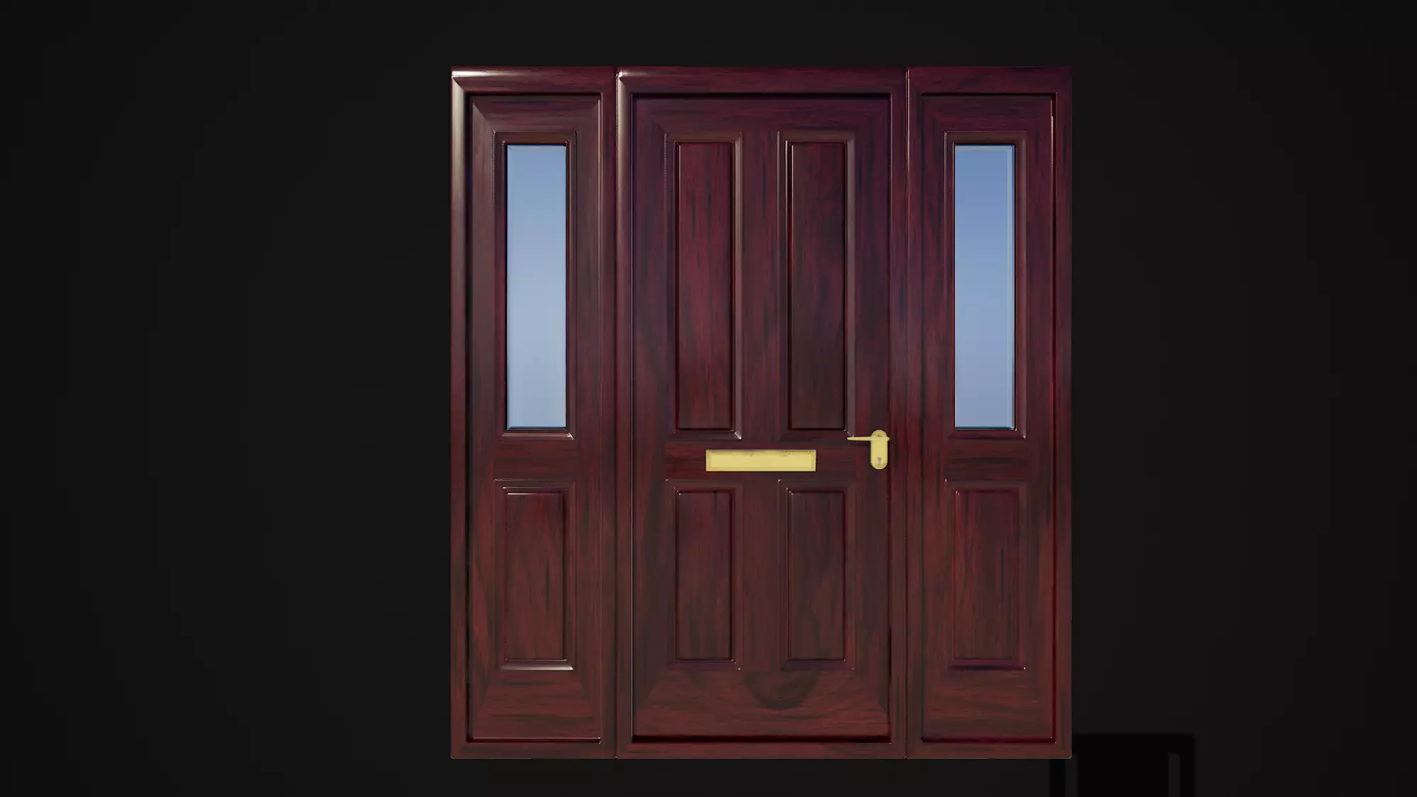 Hinged door 06 3D model_0