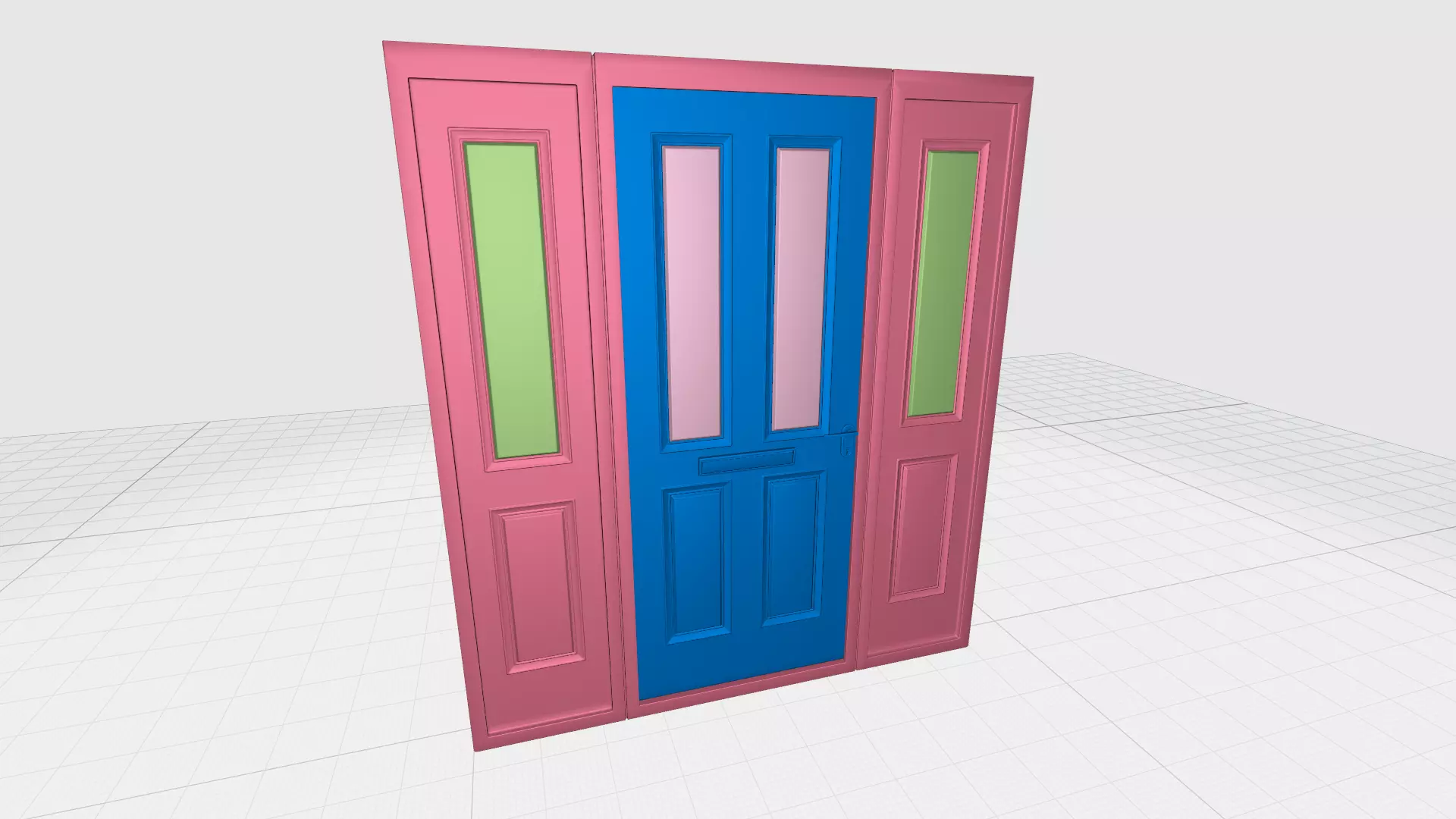 Hinged door 06 3D model_5