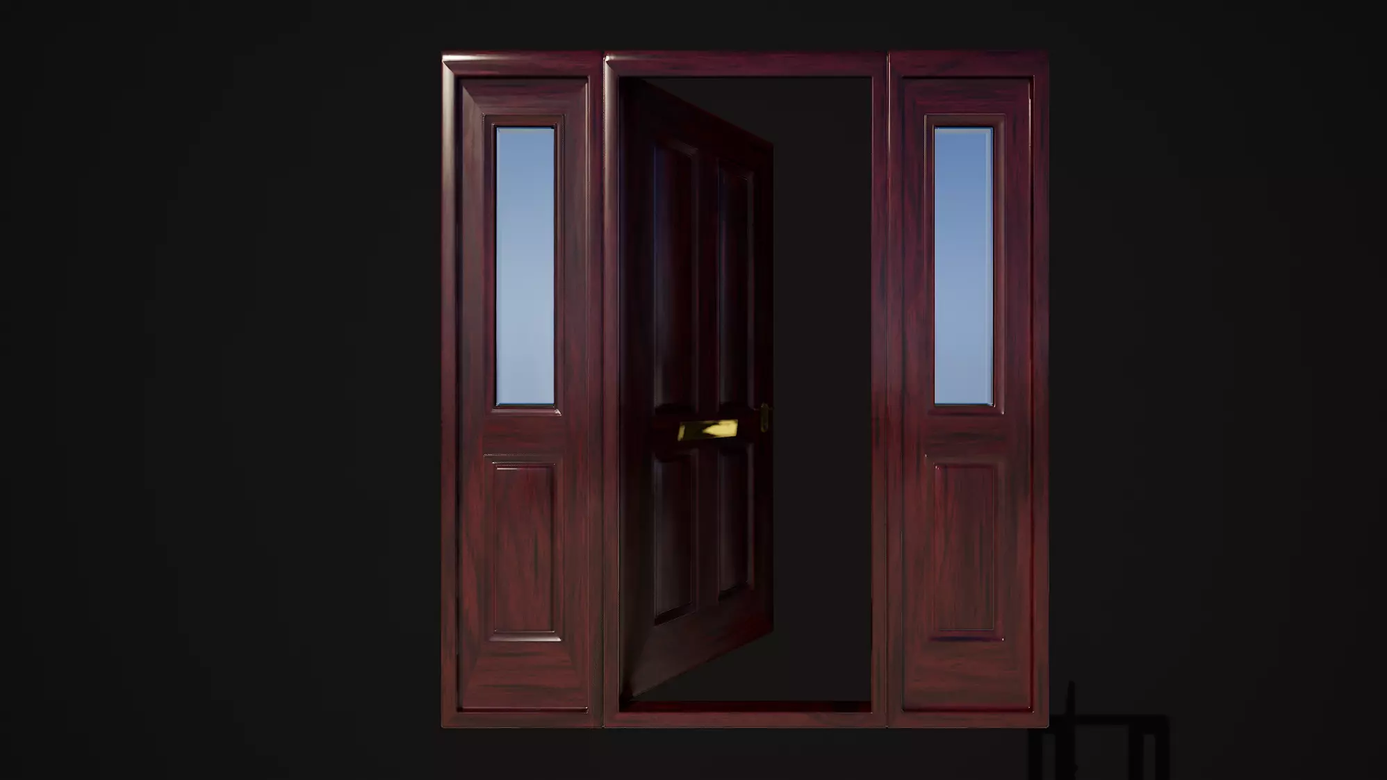 Hinged door 06 3D model_2