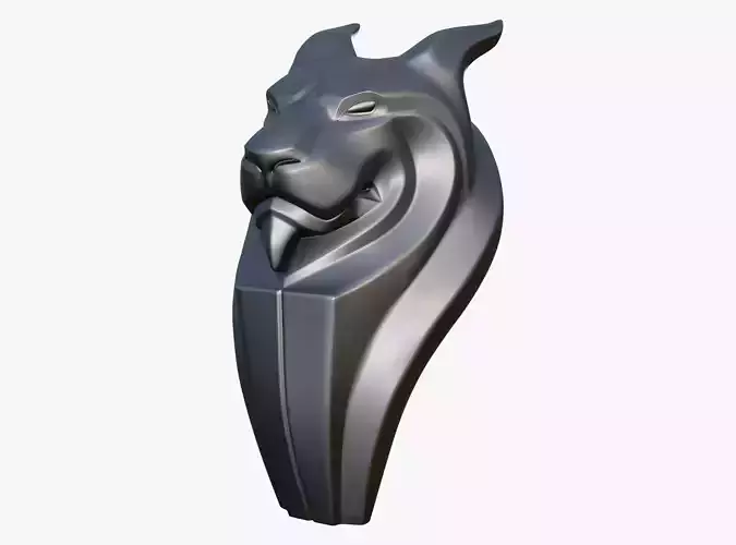 Stylized Lion Bust M1 3D model