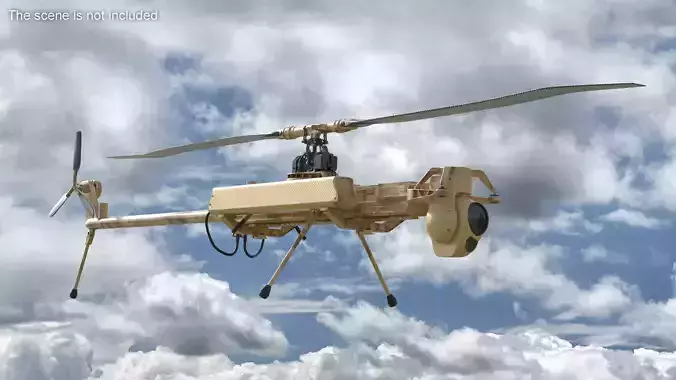 Desert Military Surveillance Drone