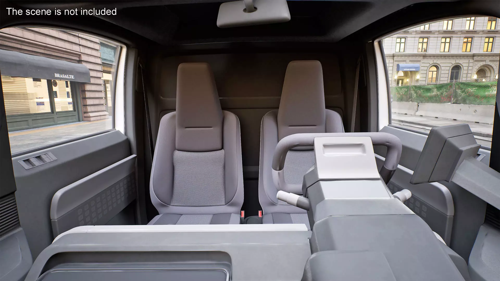 Minibus Electric White Rigged for Maya 3D model_8