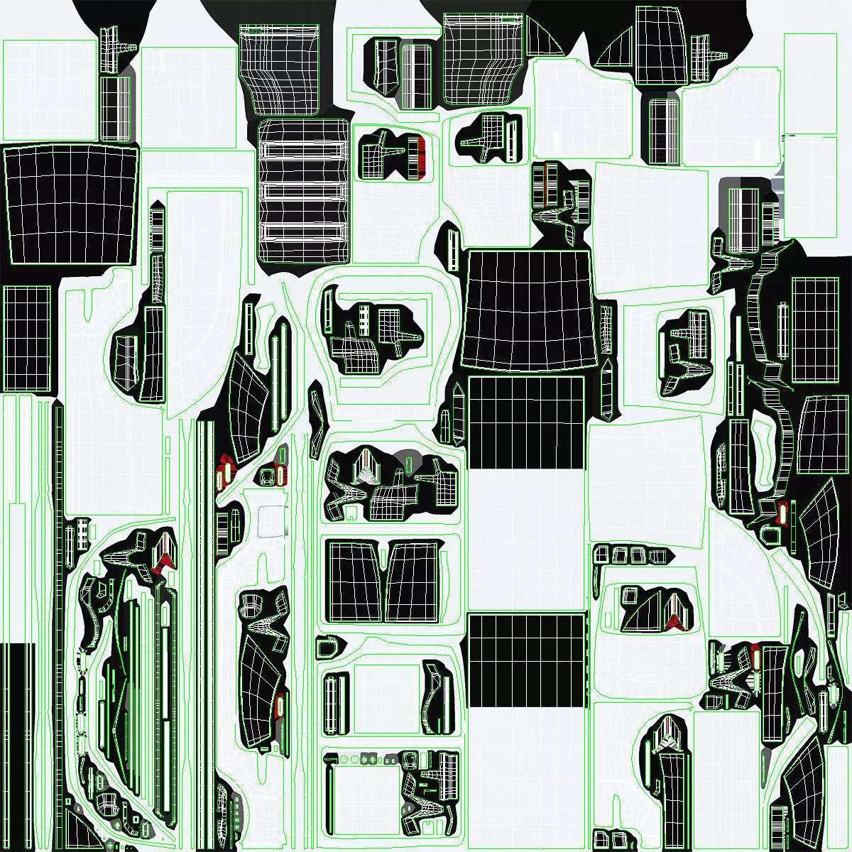 Minibus Electric White Rigged for Maya 3D model_36