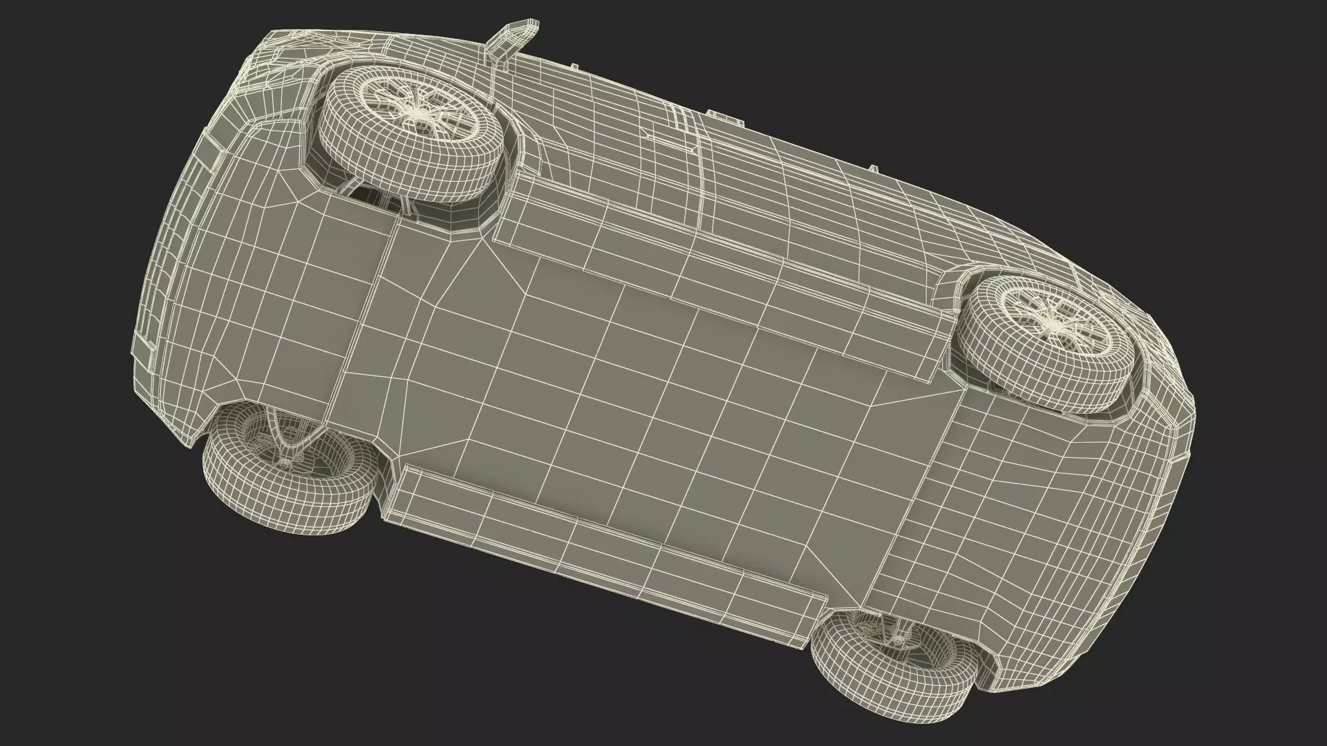 Minibus Electric White Rigged for Maya 3D model_45