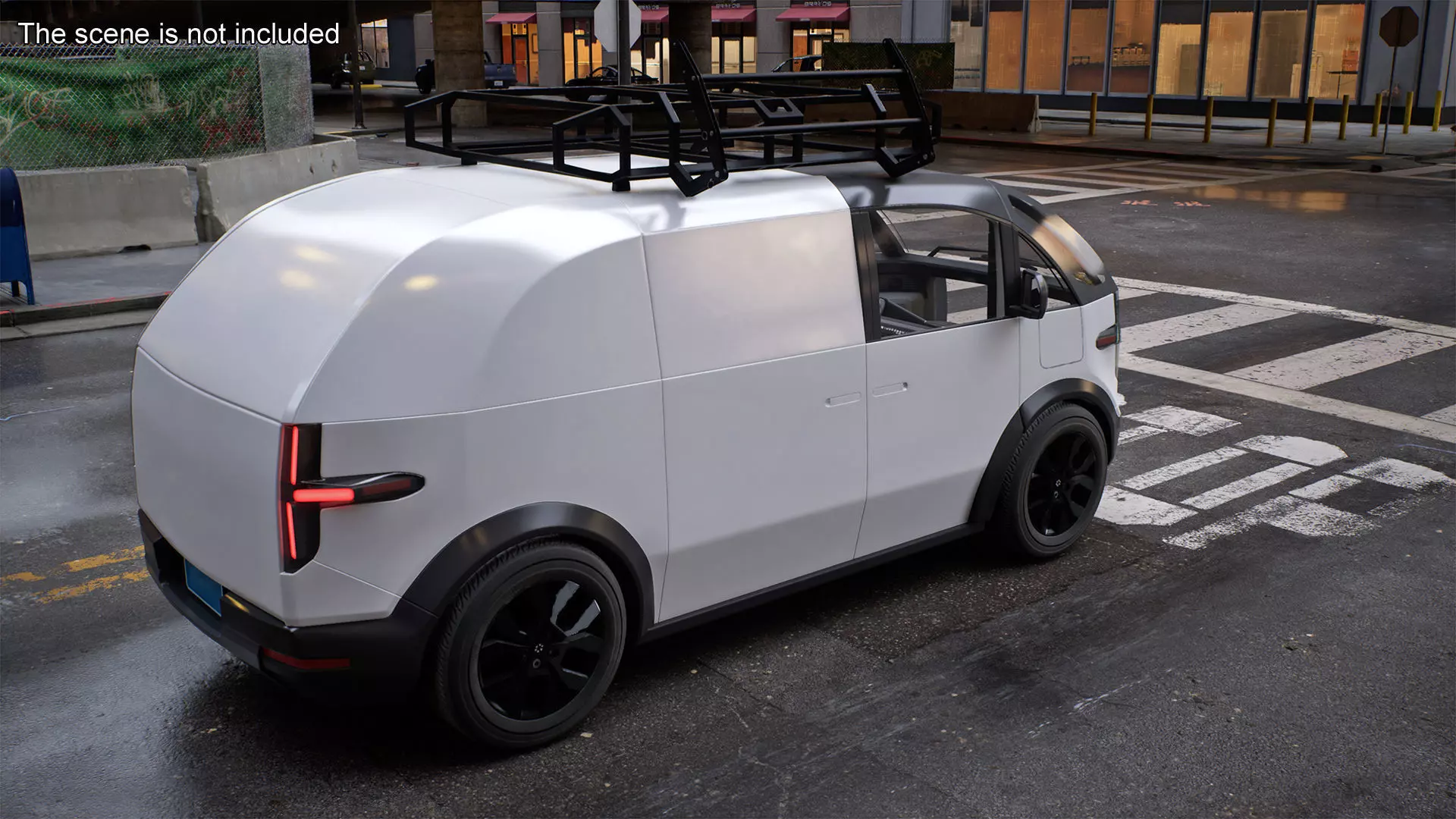 Minibus Electric White Rigged for Maya 3D model_4