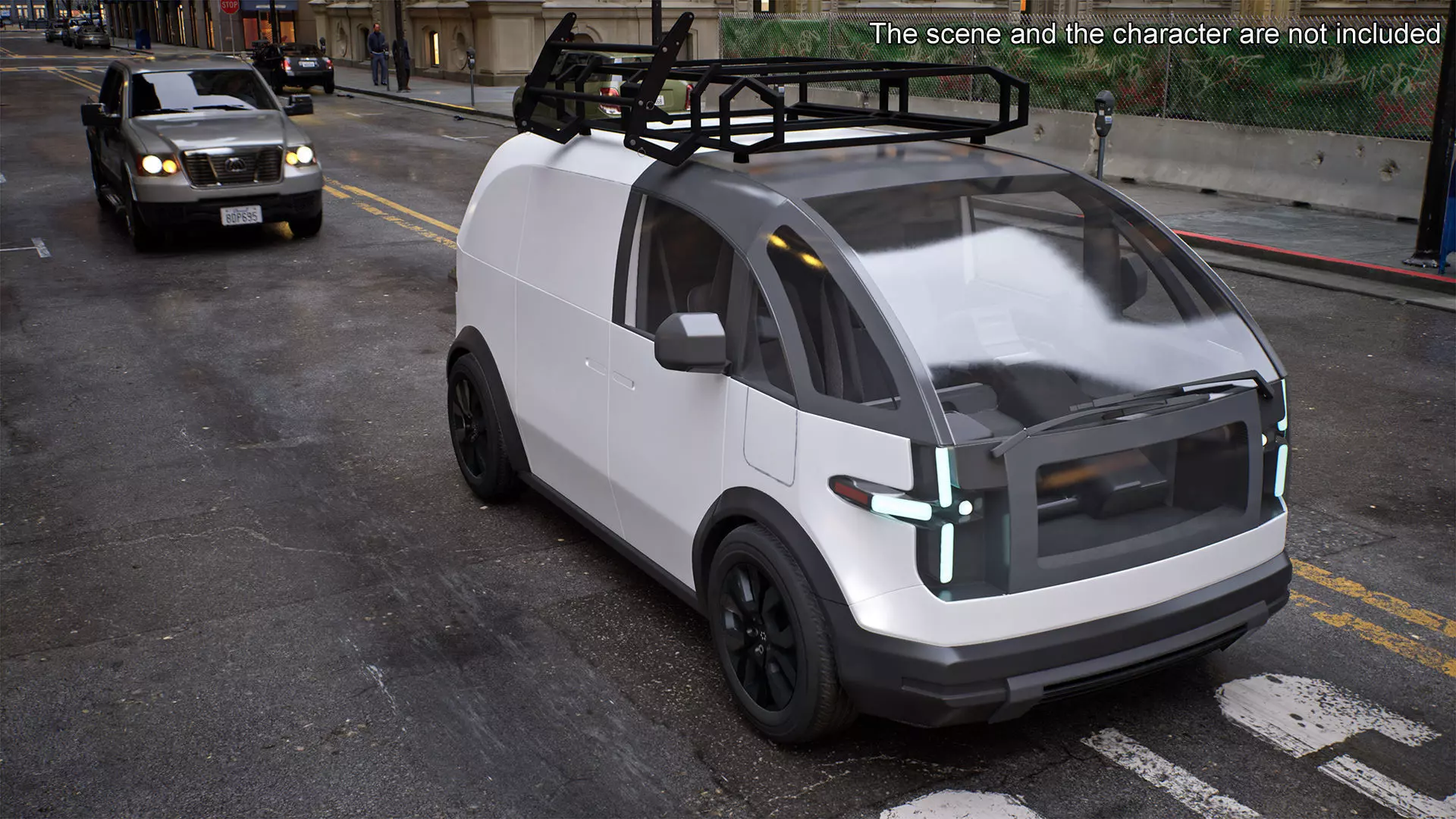 Minibus Electric White Rigged for Maya 3D model_6