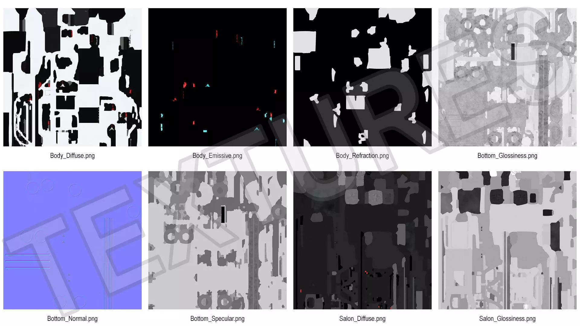 Minibus Electric White Rigged for Maya 3D model_37