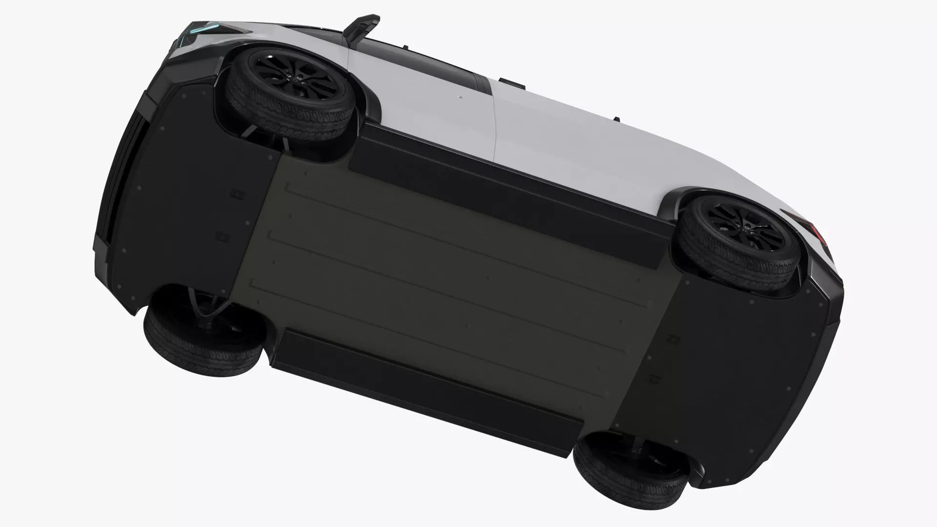 Minibus Electric White Rigged for Maya 3D model_19