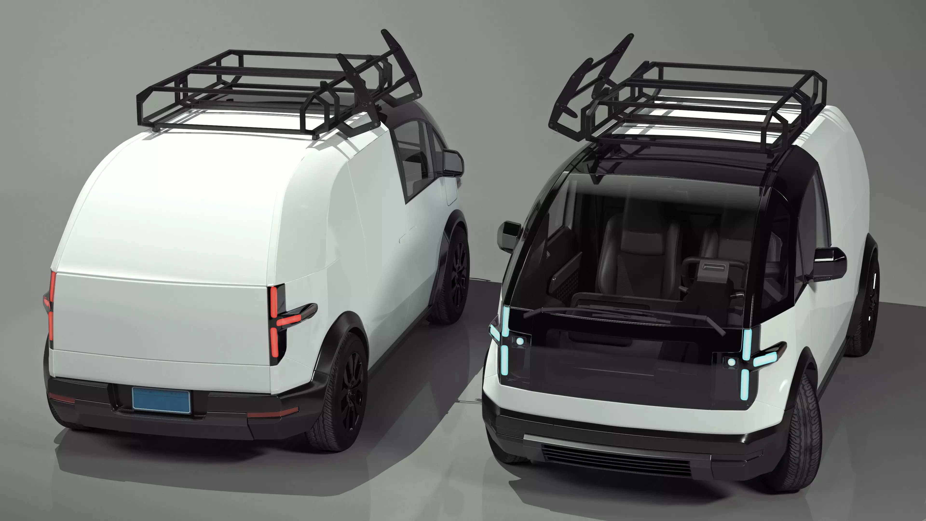 Minibus Electric White Rigged for Maya 3D model_13