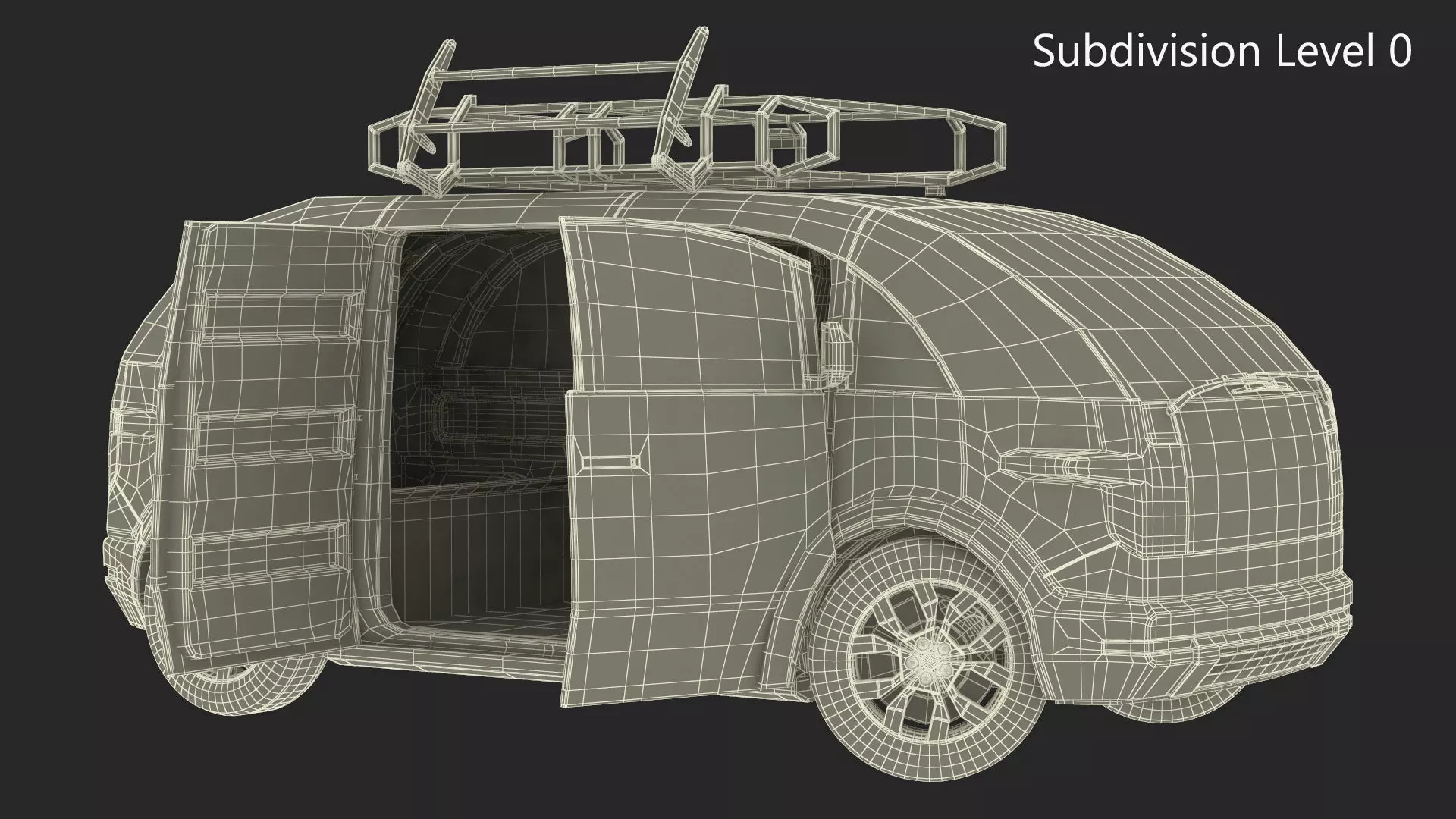 Minibus Electric White Rigged for Maya 3D model_34