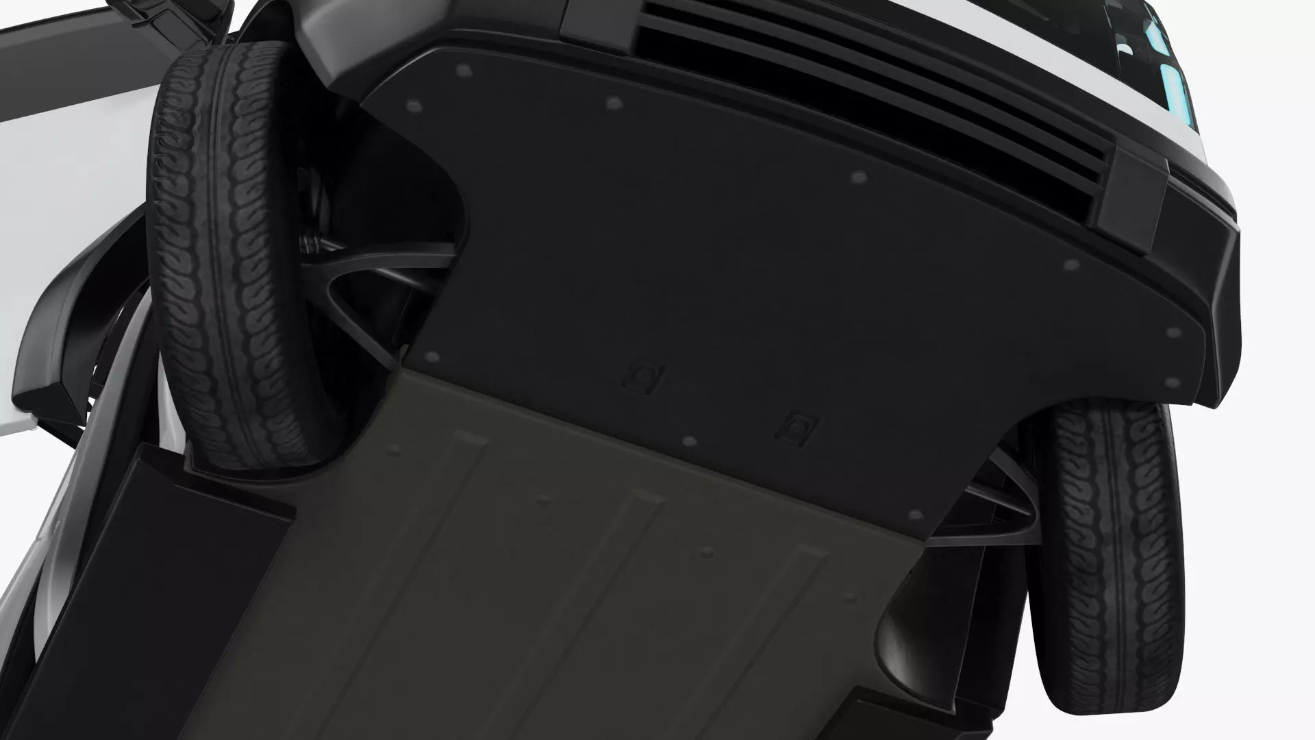 Minibus Electric White Rigged for Maya 3D model_29