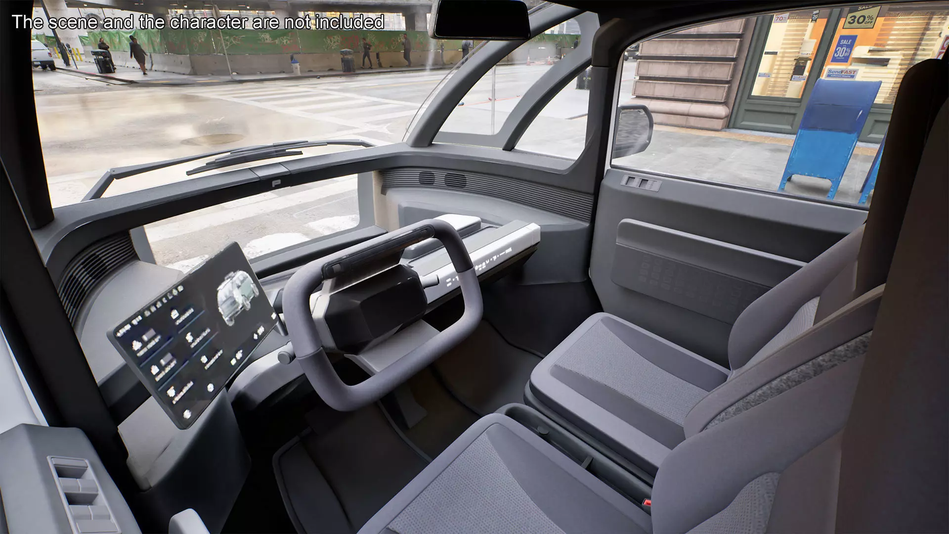 Minibus Electric White Rigged for Maya 3D model_10