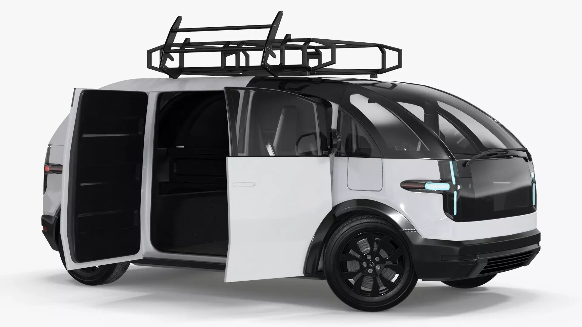 Minibus Electric White Rigged for Maya 3D model_14