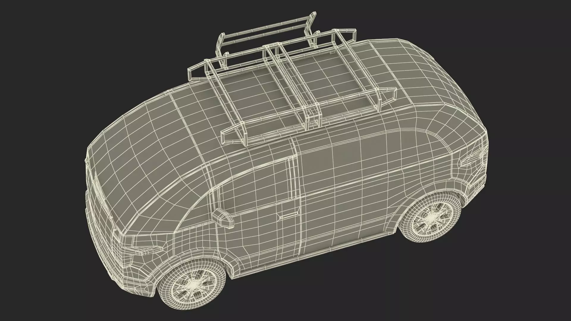 Minibus Electric White Rigged for Maya 3D model_44