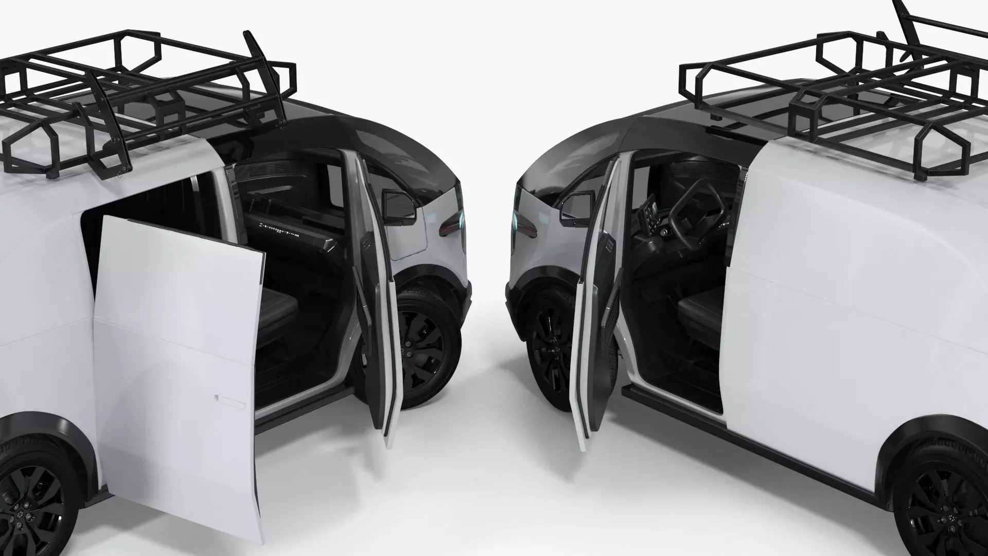 Minibus Electric White Rigged for Maya 3D model_27