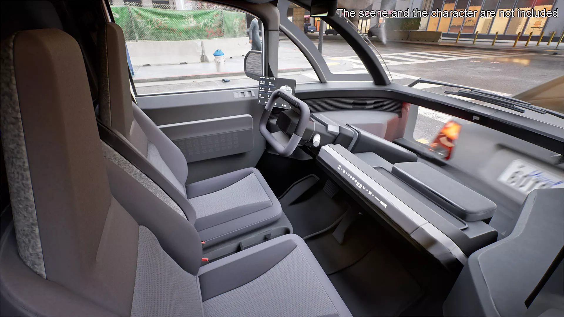 Minibus Electric White Rigged for Maya 3D model_7