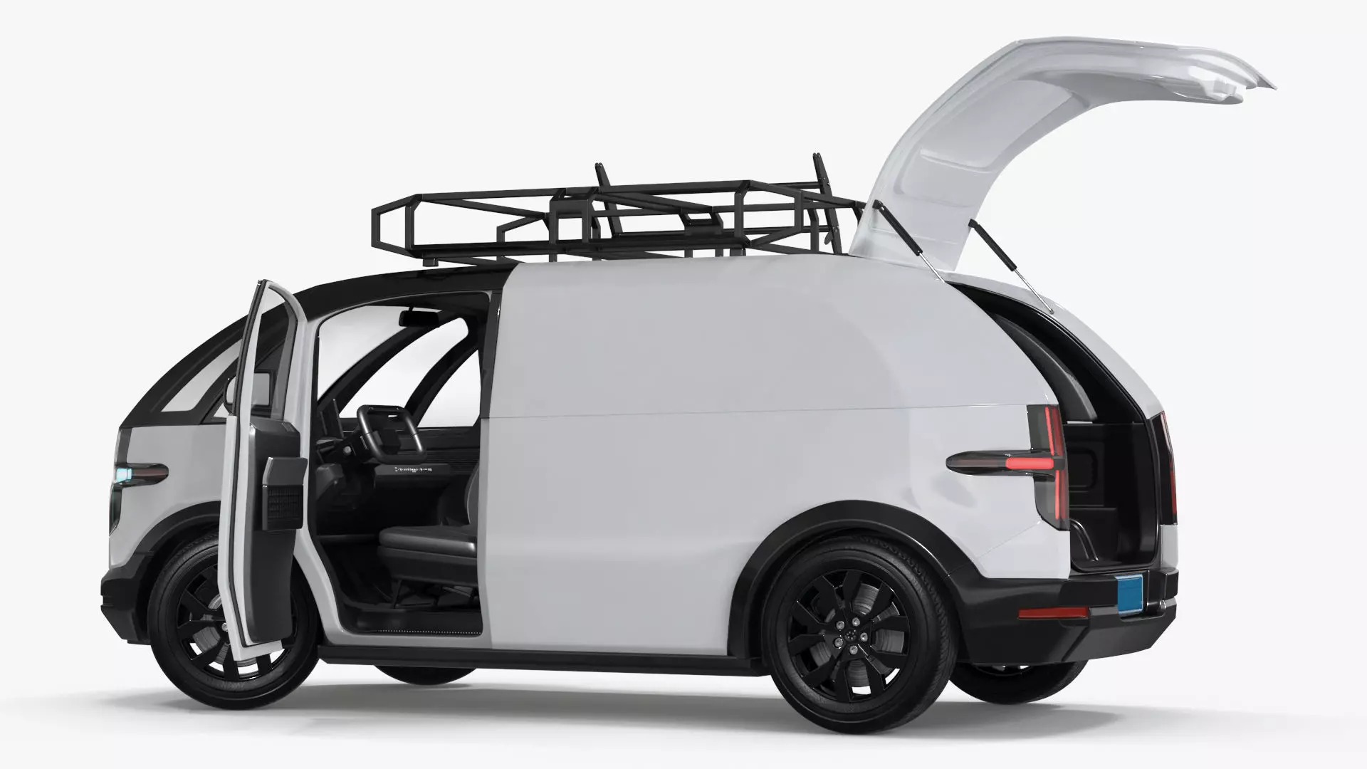 Minibus Electric White Rigged for Maya 3D model_15