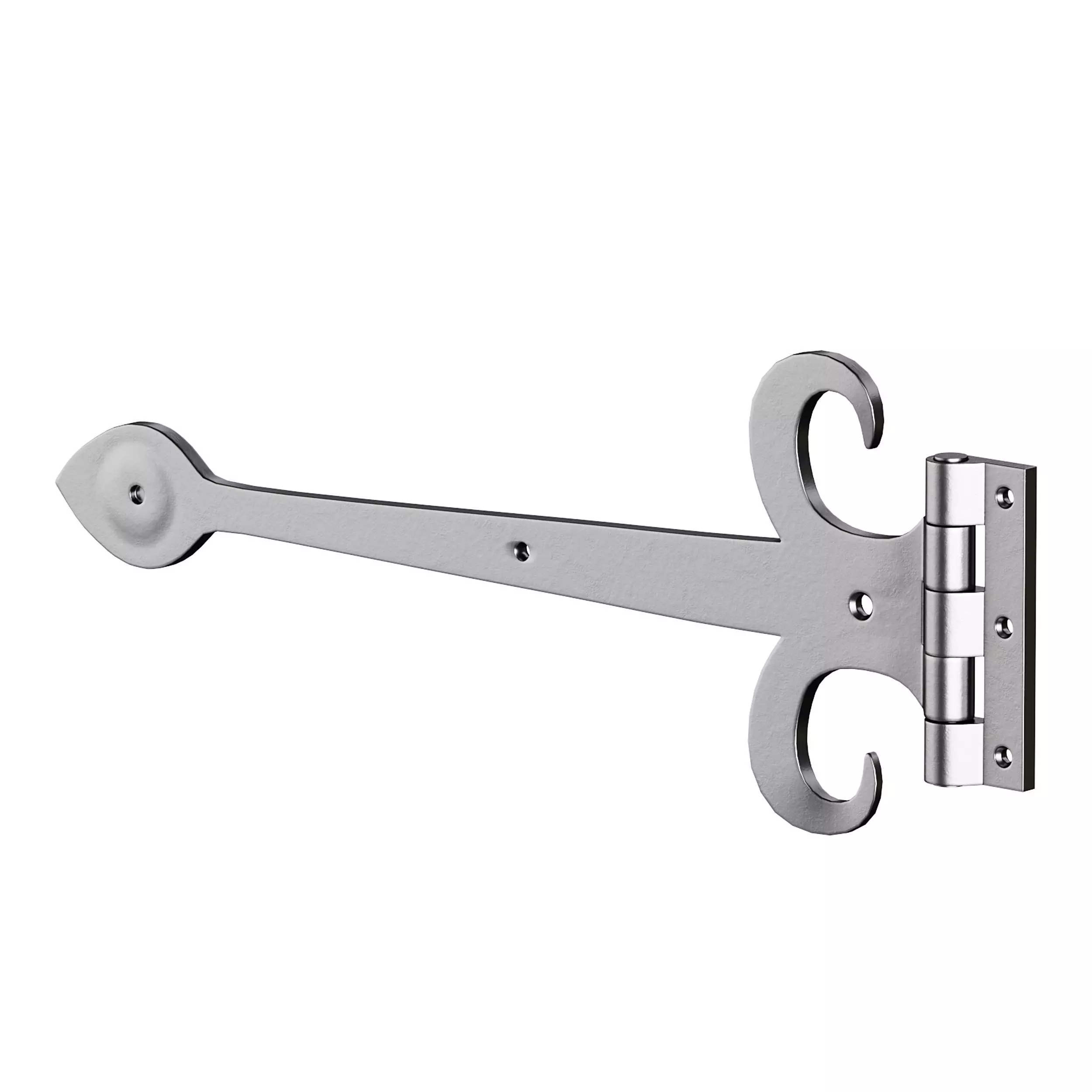 Heavy Duty Strap Hinge for Gates and Doors 3D model_9