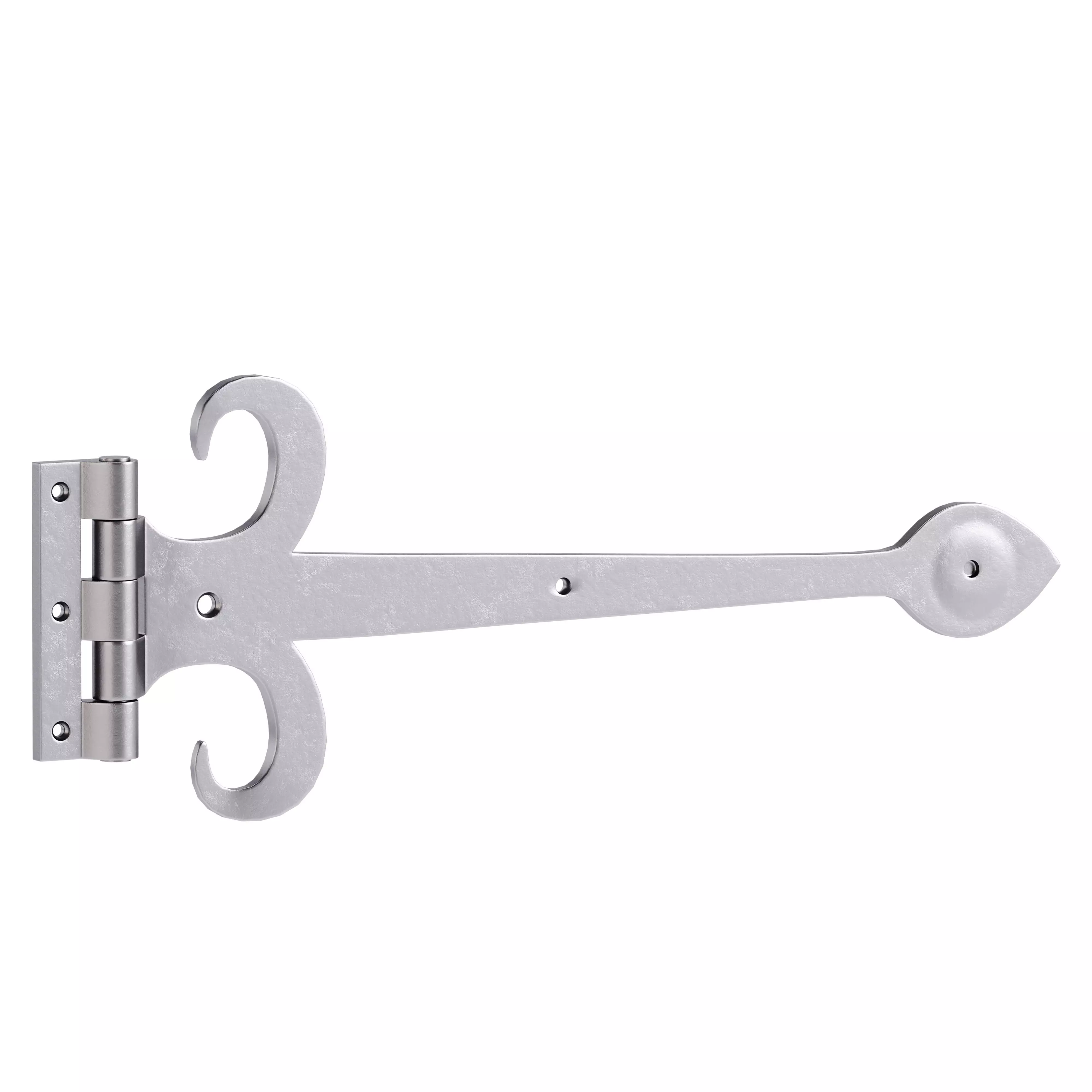 Heavy Duty Strap Hinge for Gates and Doors 3D model_3
