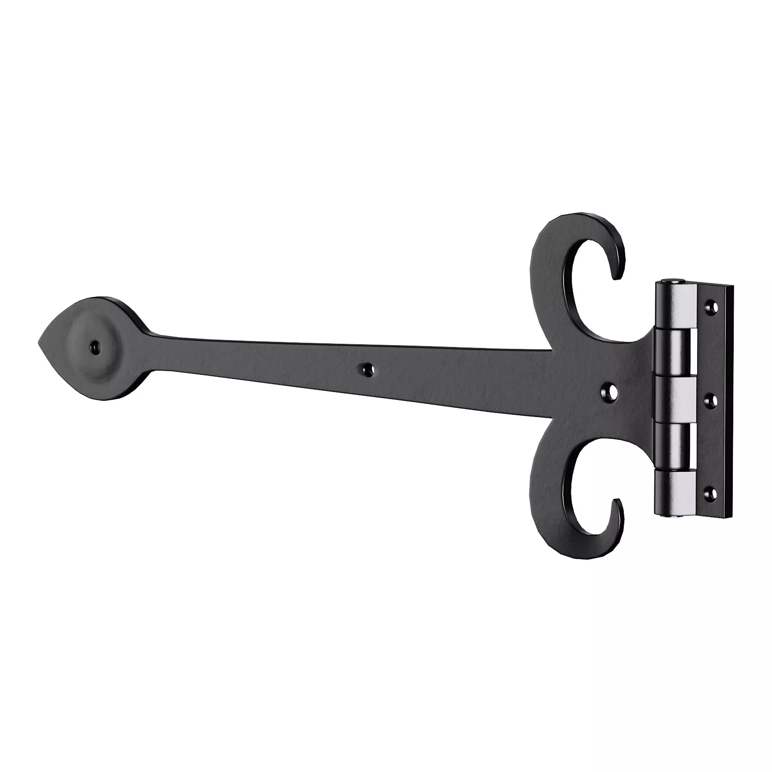 Heavy Duty Strap Hinge for Gates and Doors 3D model_6