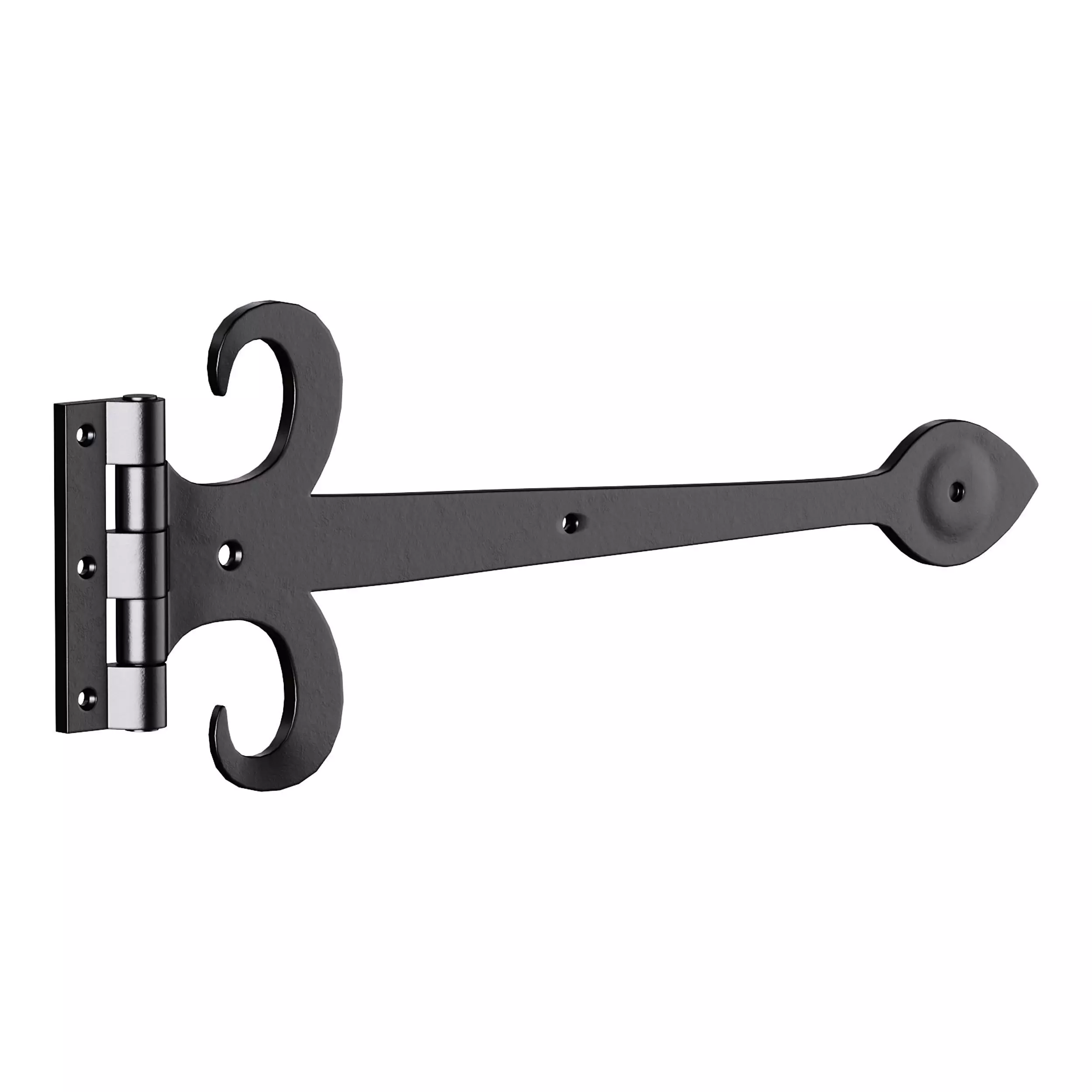 Heavy Duty Strap Hinge for Gates and Doors 3D model_5
