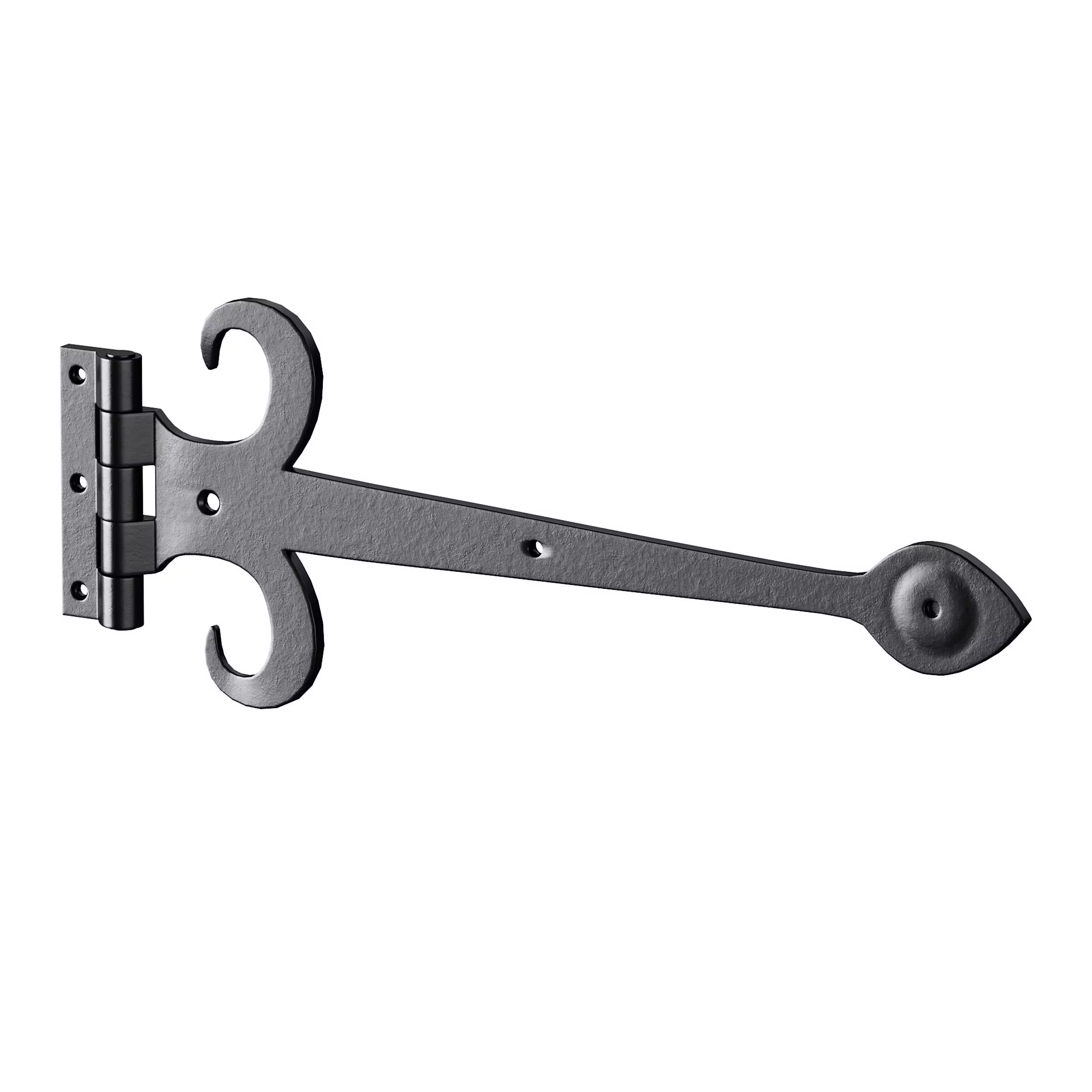 Heavy Duty Strap Hinge for Gates and Doors 3D model_11