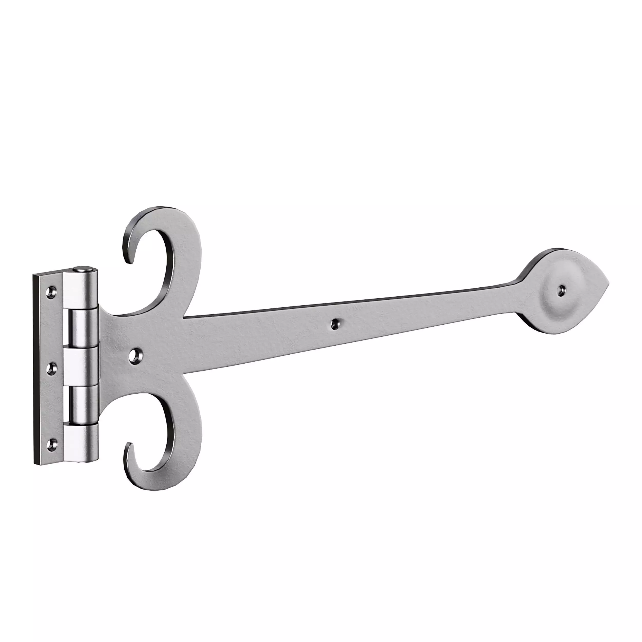 Heavy Duty Strap Hinge for Gates and Doors 3D model_8