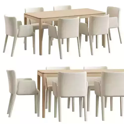 Potocco lars dining chair and Milford table