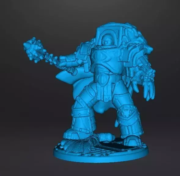 6MM SCALE HERETIC WARLORD MINIATURE MODEL SCIFI OR FANTASY GAMES 3D print model_11