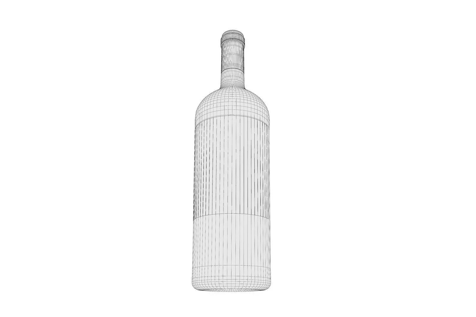 Wine bottle collection 3D model_14