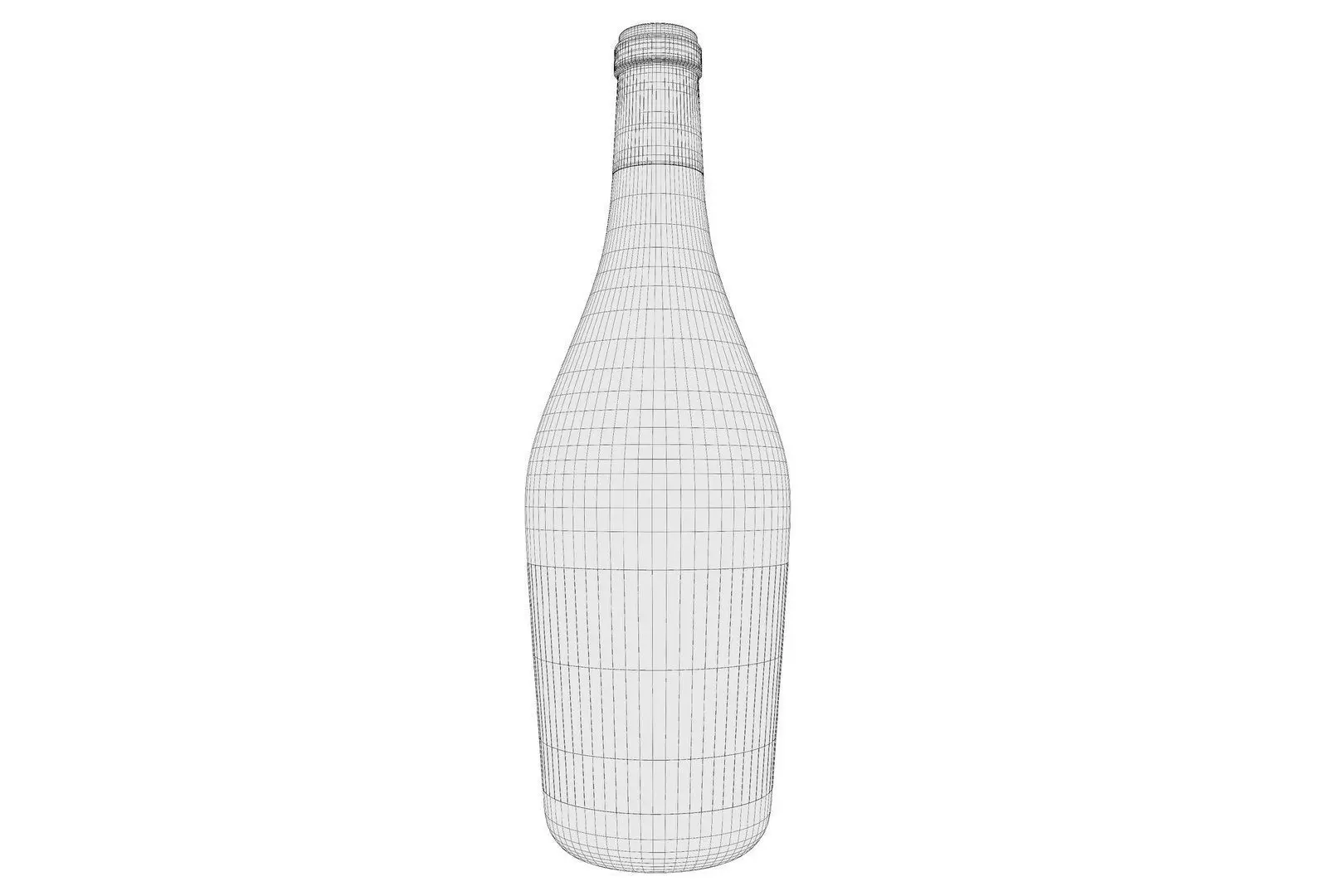 Wine bottle collection 3D model_11