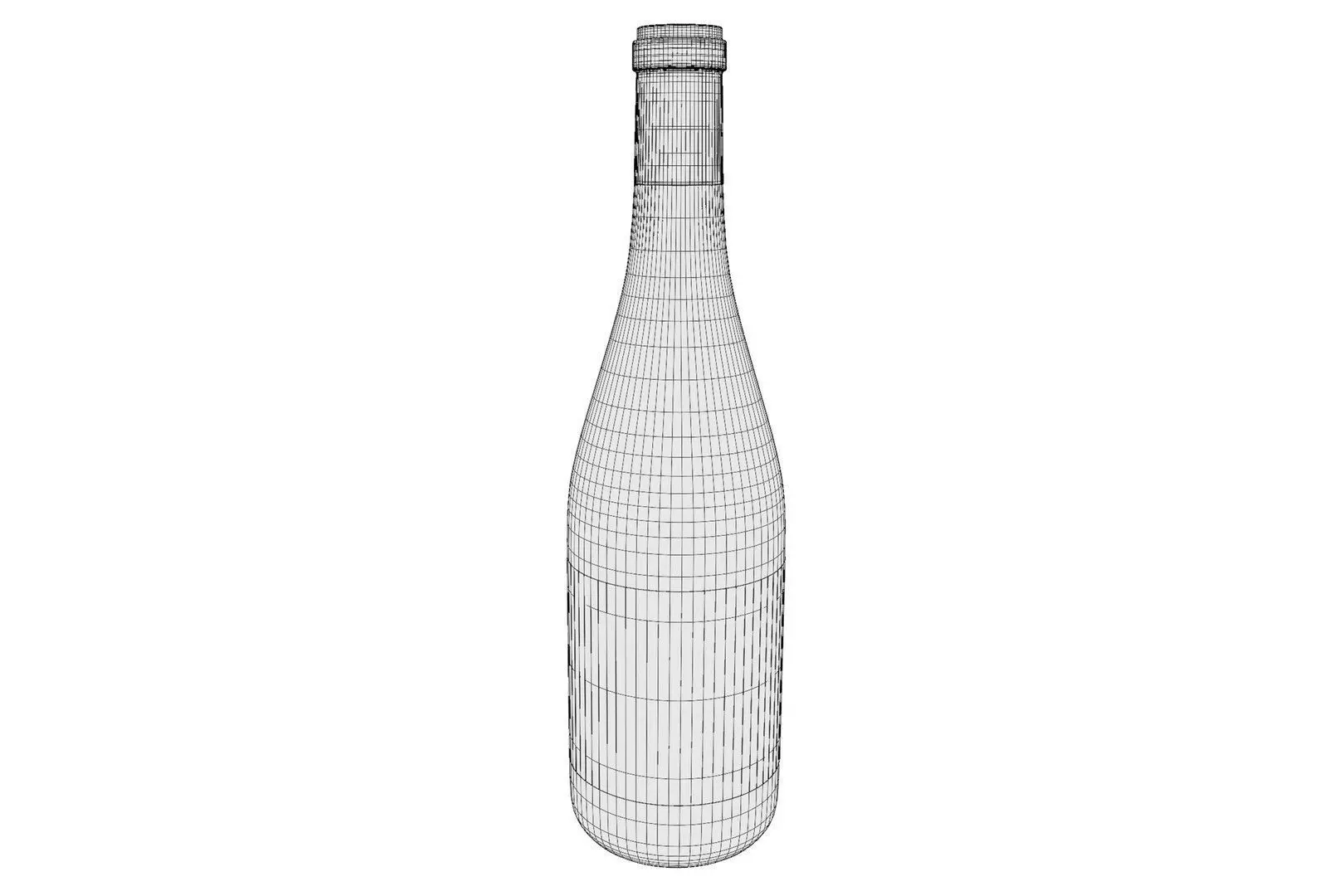Wine bottle collection 3D model_12