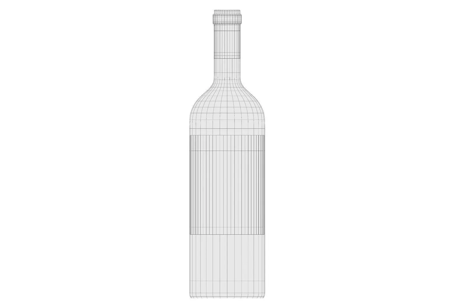 Wine bottle collection 3D model_10