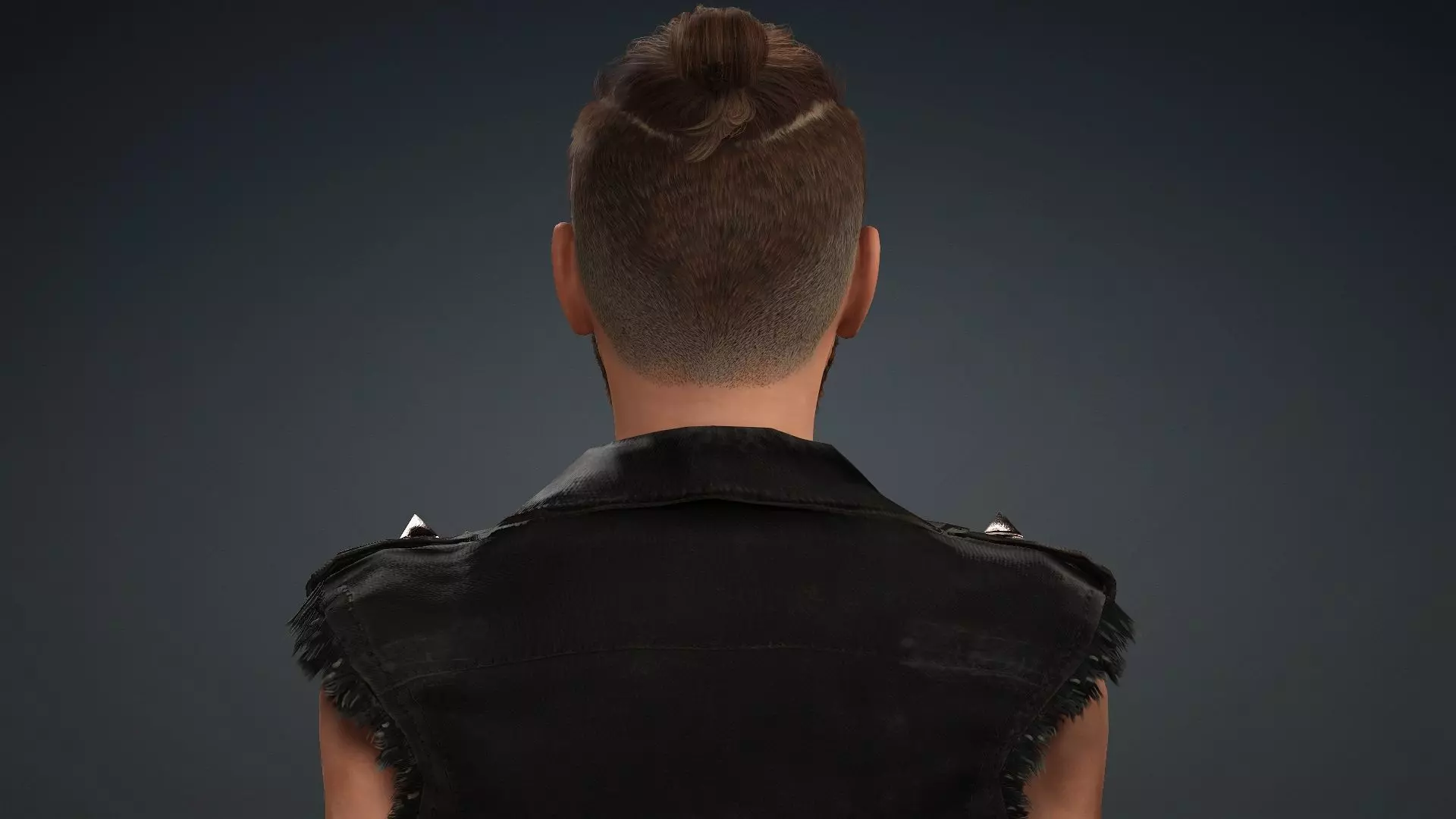 Punk Style Male 3D Character 3D model_6