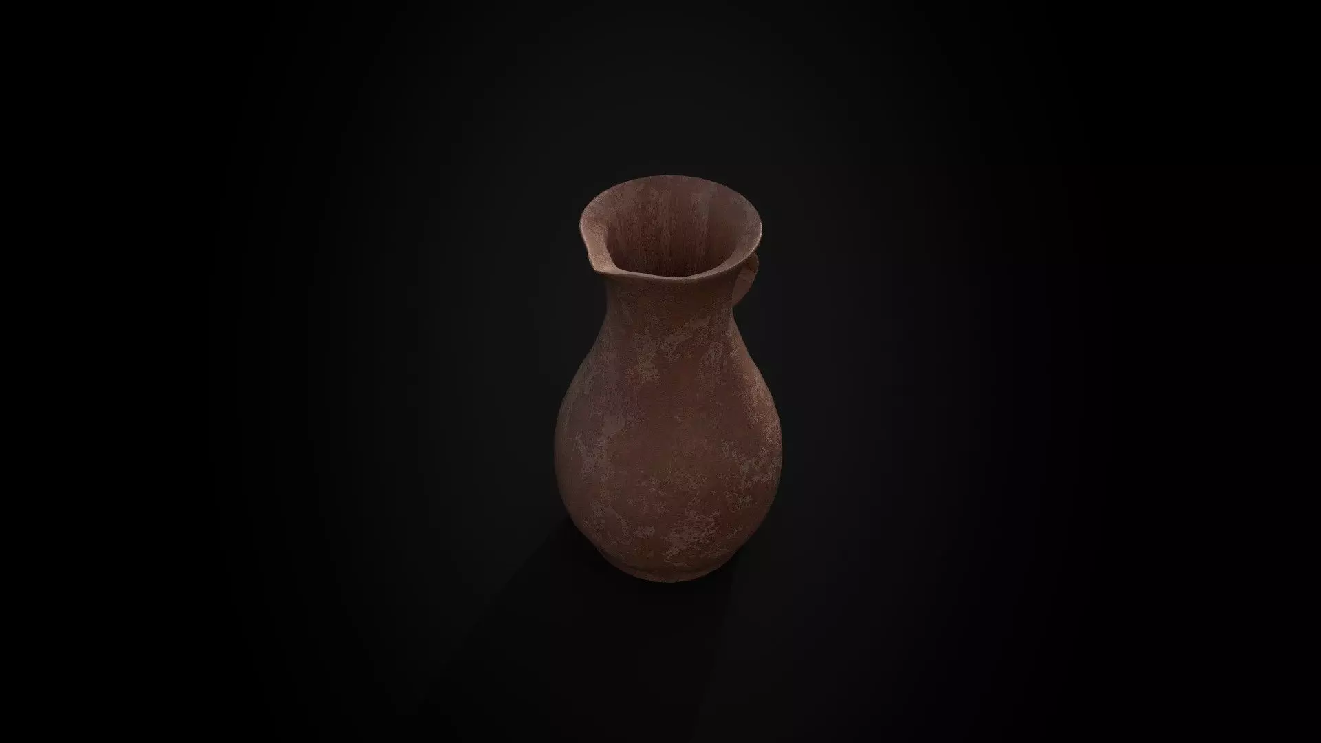 Ancient Terracotta Spouted Vase - Game Ready - Low Poly PBR Low-poly 3D model_3