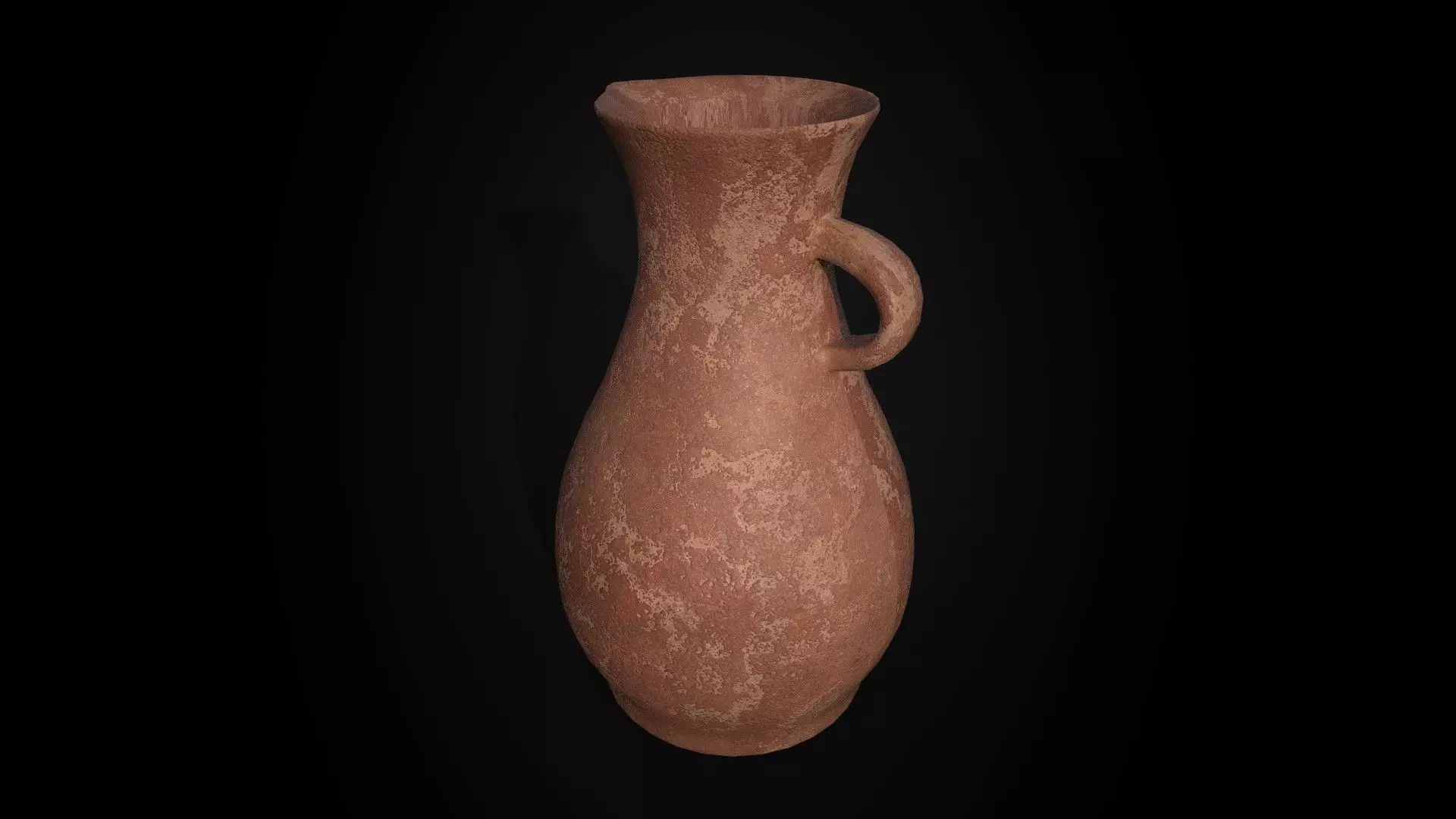 Ancient Terracotta Spouted Vase - Game Ready - Low Poly PBR Low-poly 3D model_2
