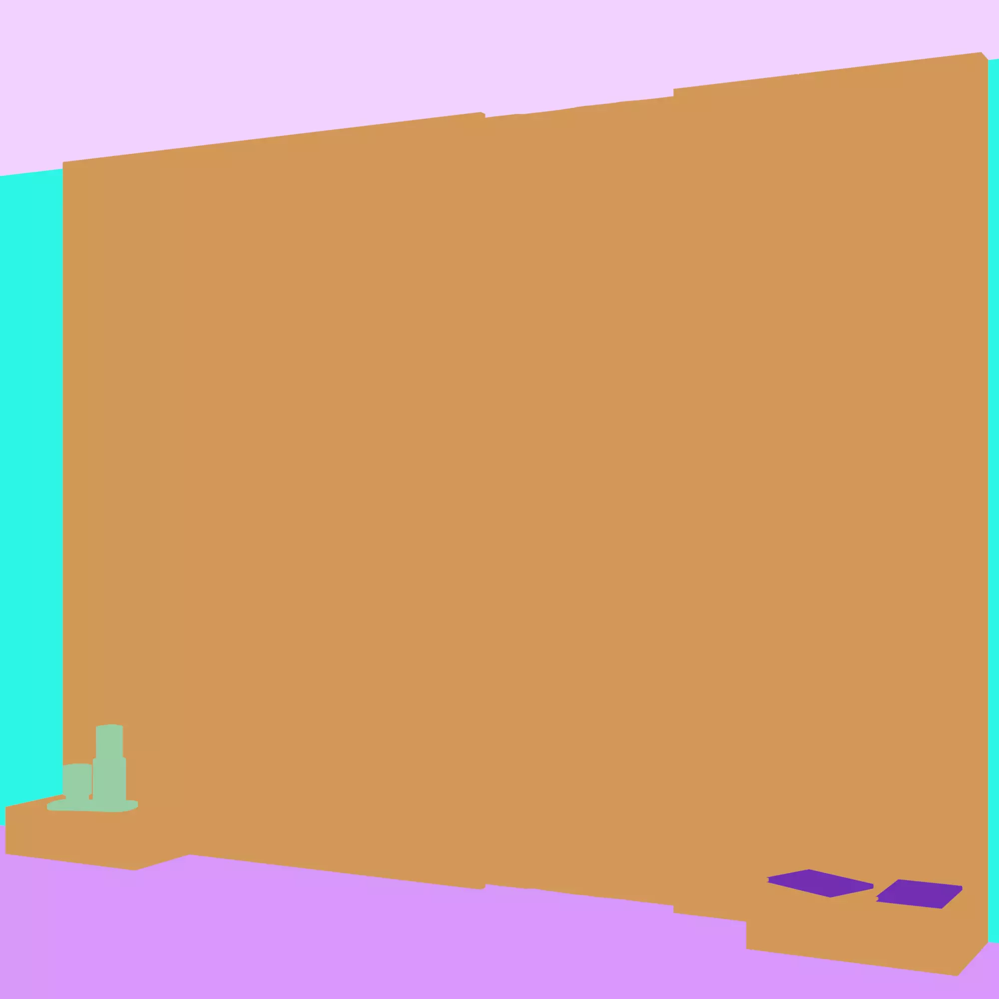 Headboard wall panel 008 3D model_3