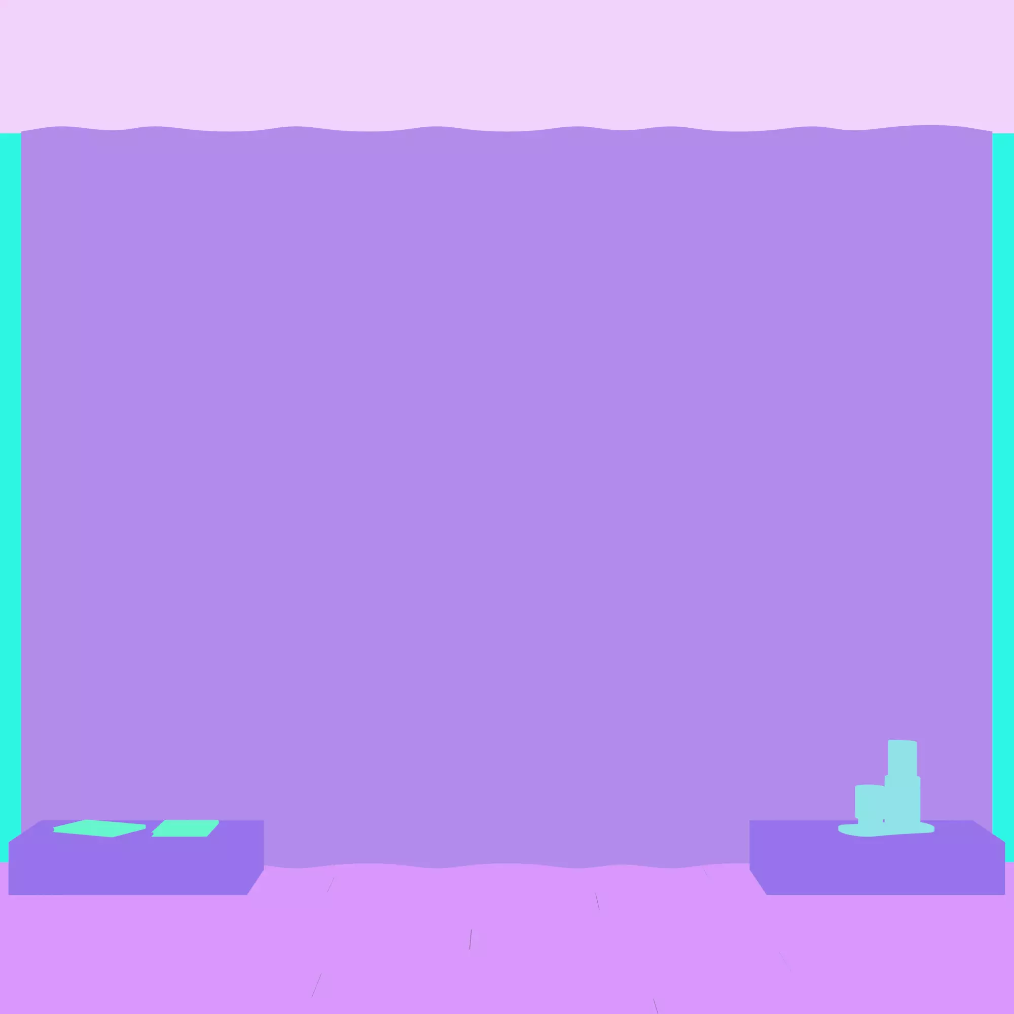 Headboard wall panel 011 3D model_3