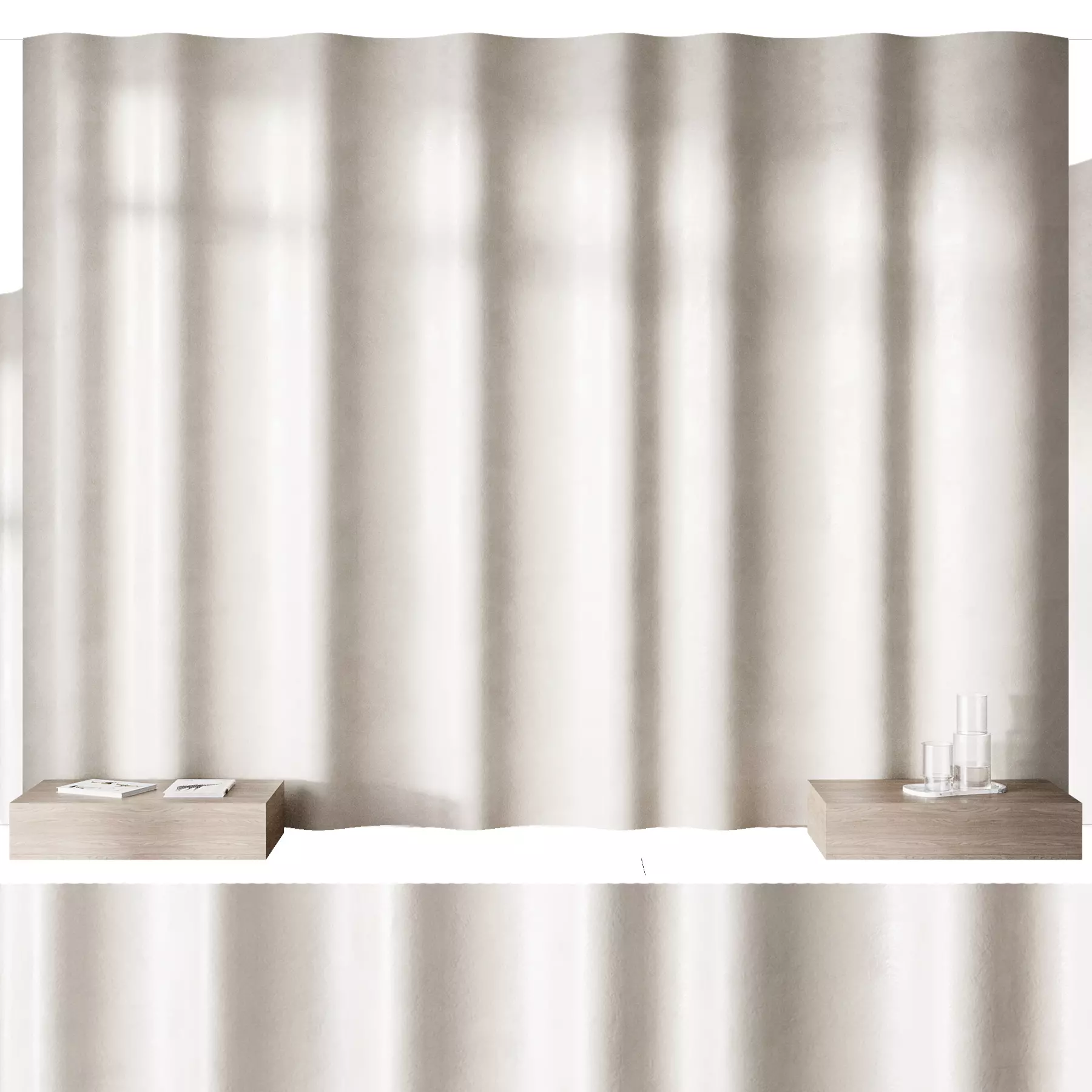 Headboard wall panel 011 3D model_1