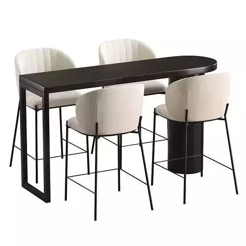 Cruz bar stool and bar table
