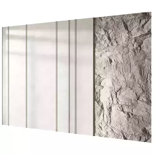 Headboard wall panel 014 Free 3D model