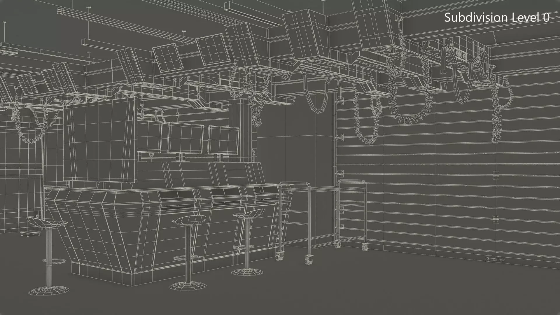 Formula 1 Garage Rigged 3D model_18