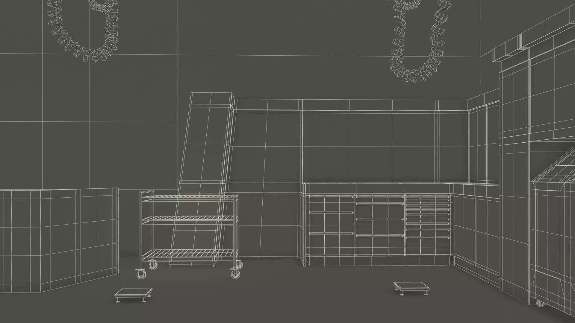 Formula 1 Garage Rigged 3D model_24